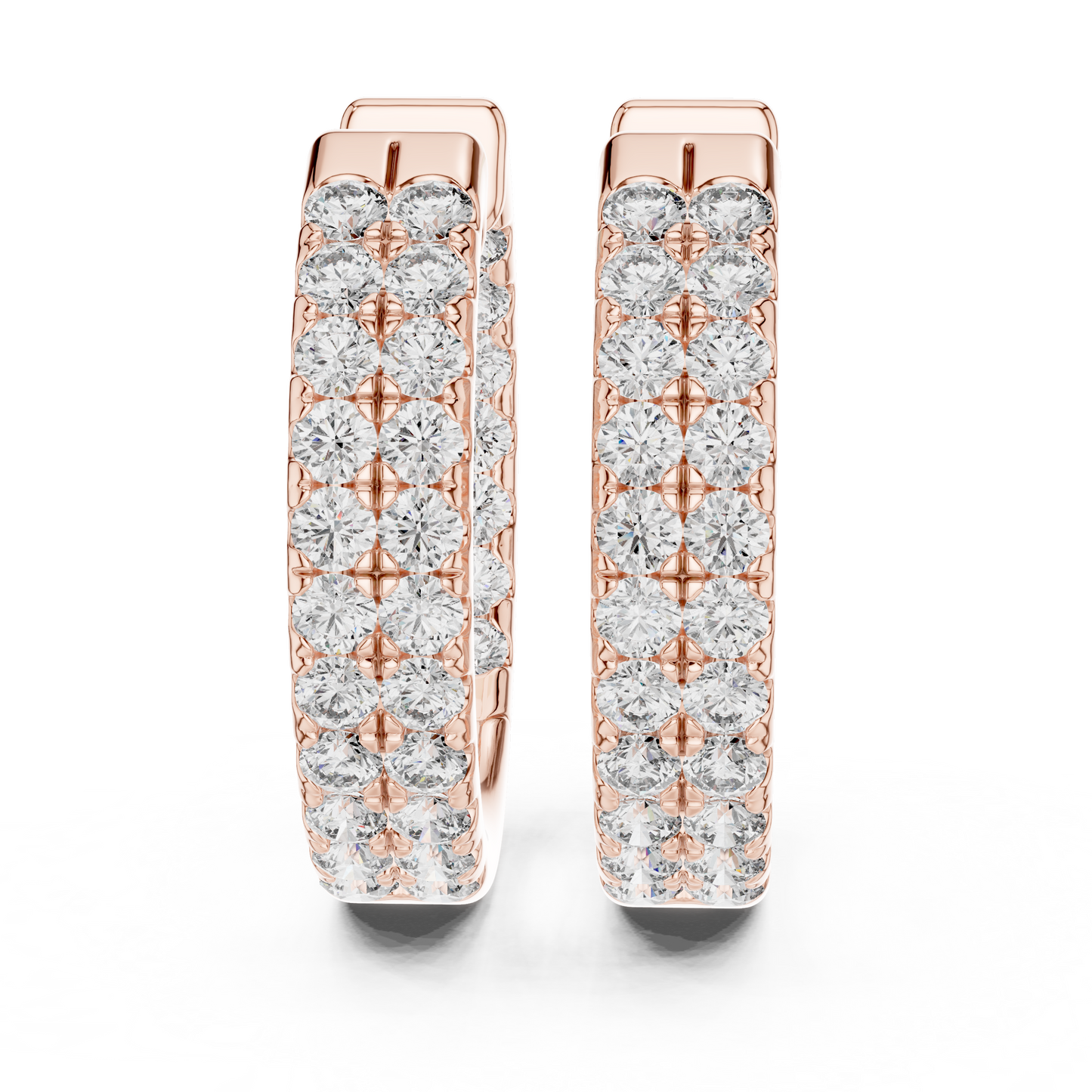 Grandeur Diamond-Encrusted Hoops