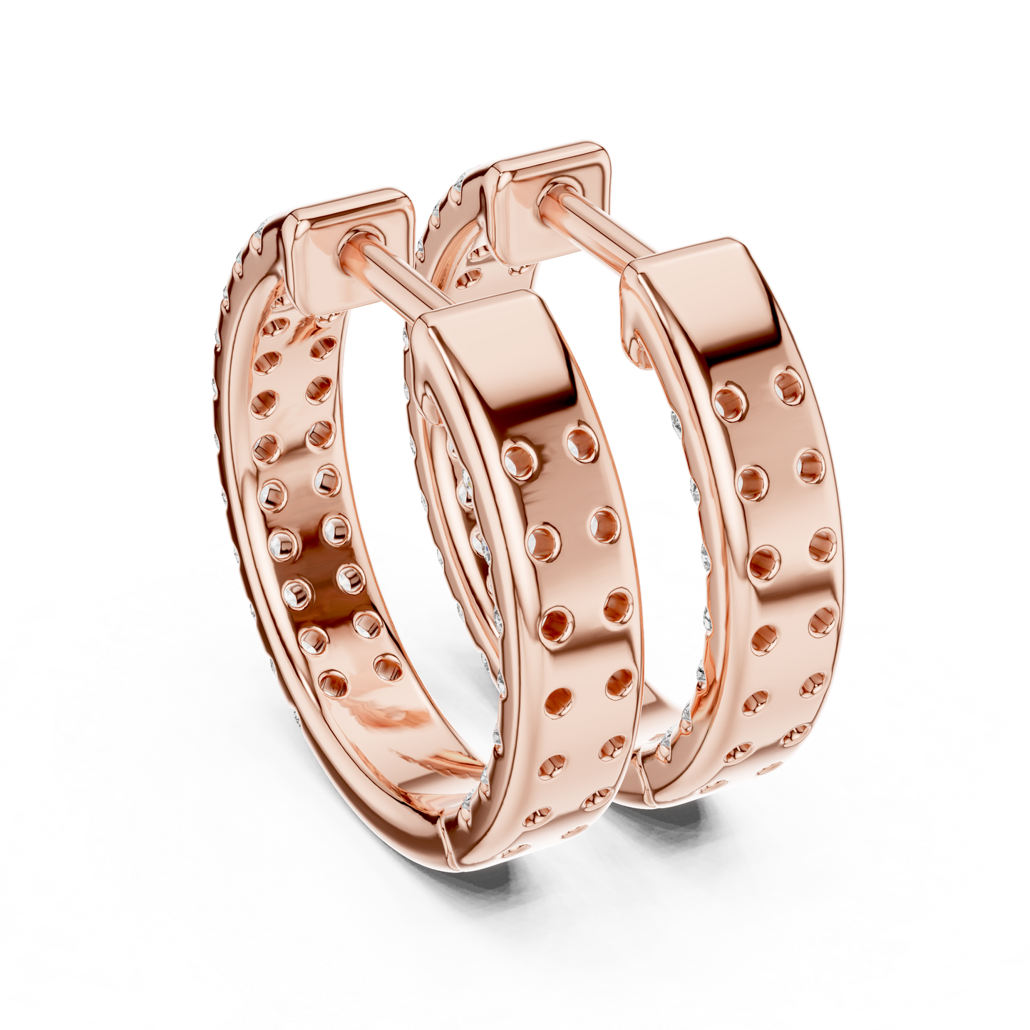 Grandeur Diamond-Encrusted Hoops