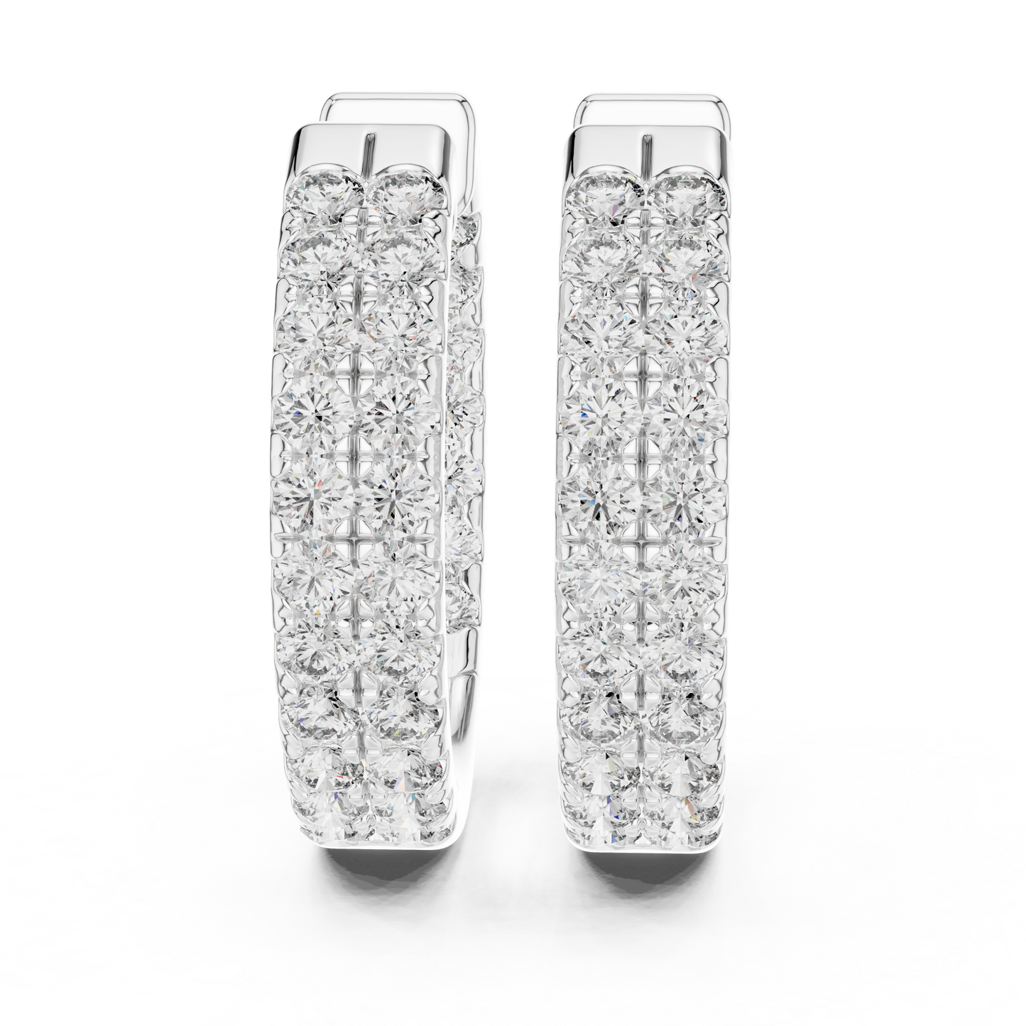 Grandeur Diamond-Encrusted Hoops
