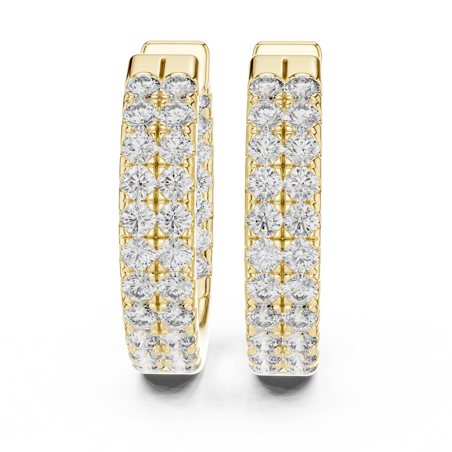 Grandeur Diamond-Encrusted Hoops