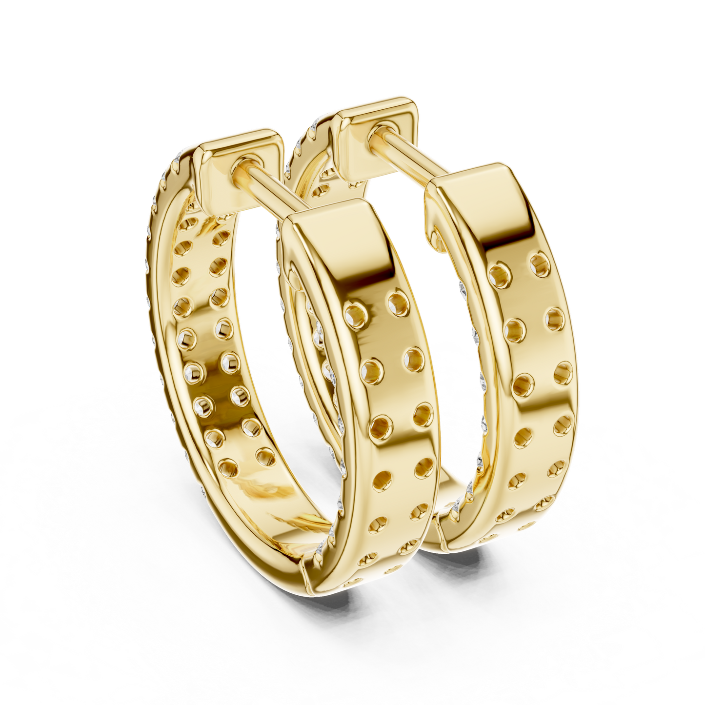 Grandeur Diamond-Encrusted Hoops