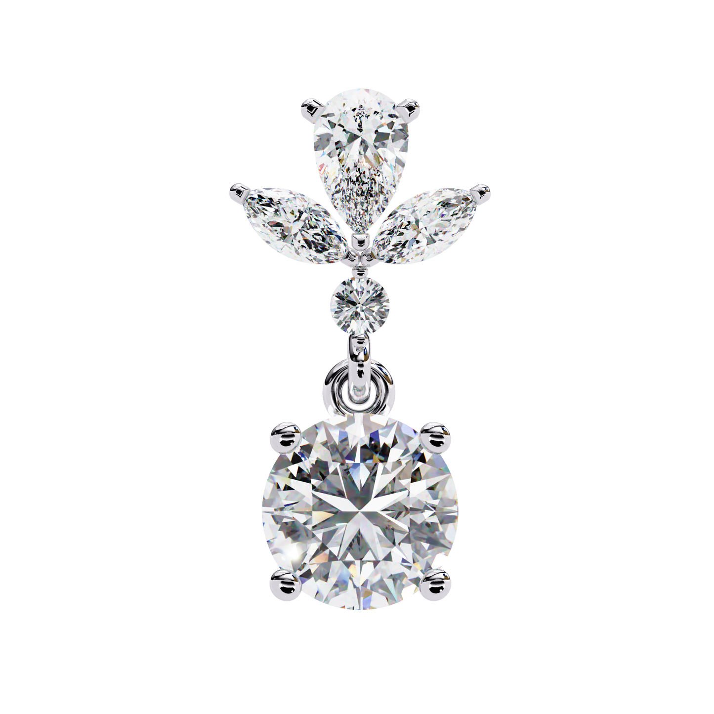 Eternal Drop Solitaire Earrings