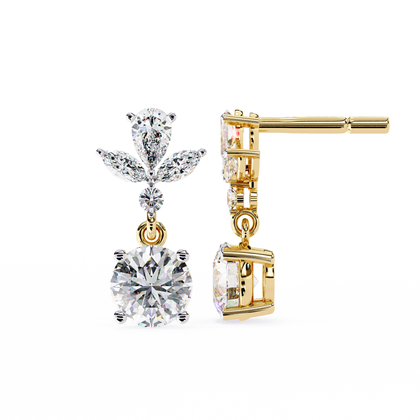 Eternal Drop Solitaire Earrings