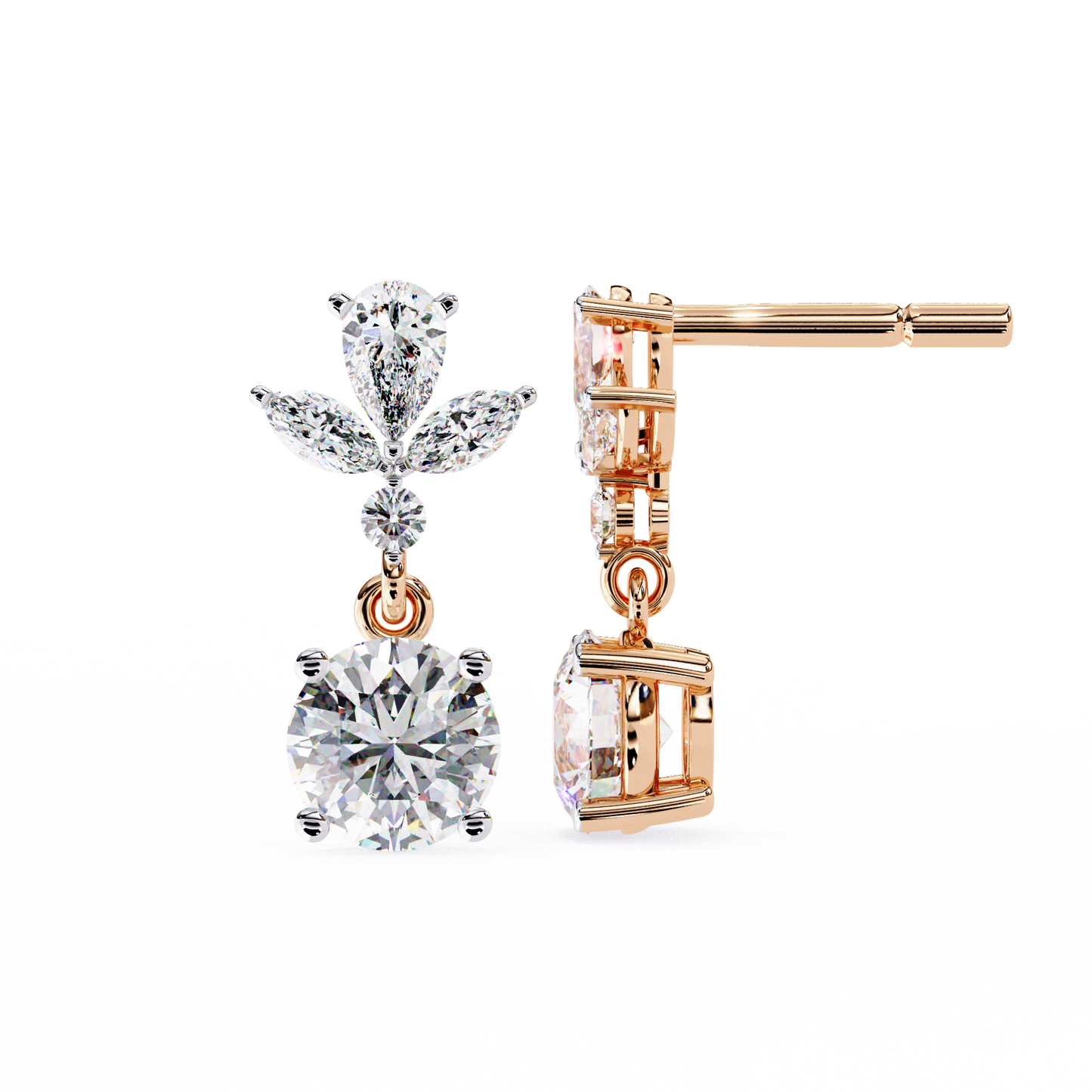 Eternal Drop Solitaire Earrings