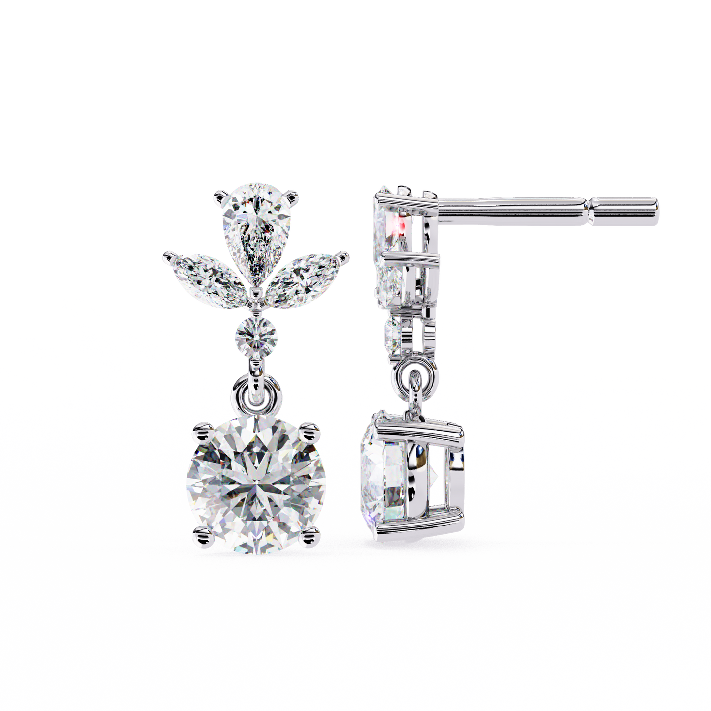 Eternal Drop Solitaire Earrings
