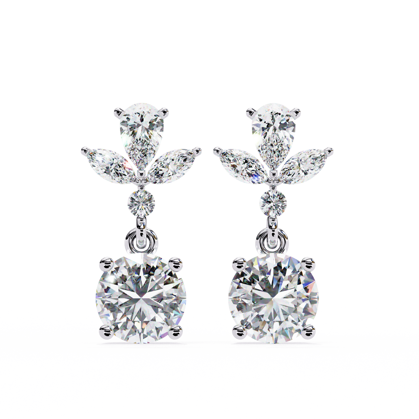 Eternal Drop Solitaire Earrings