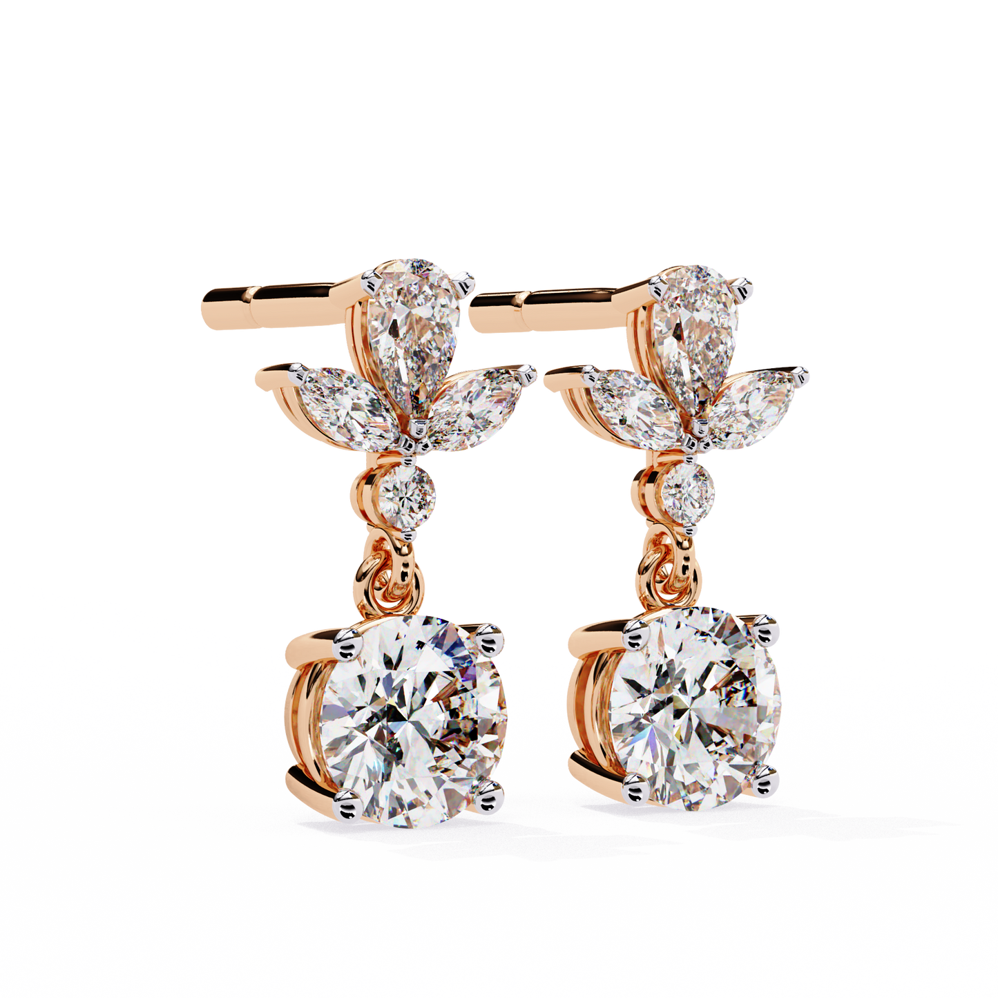 Eternal Drop Solitaire Earrings