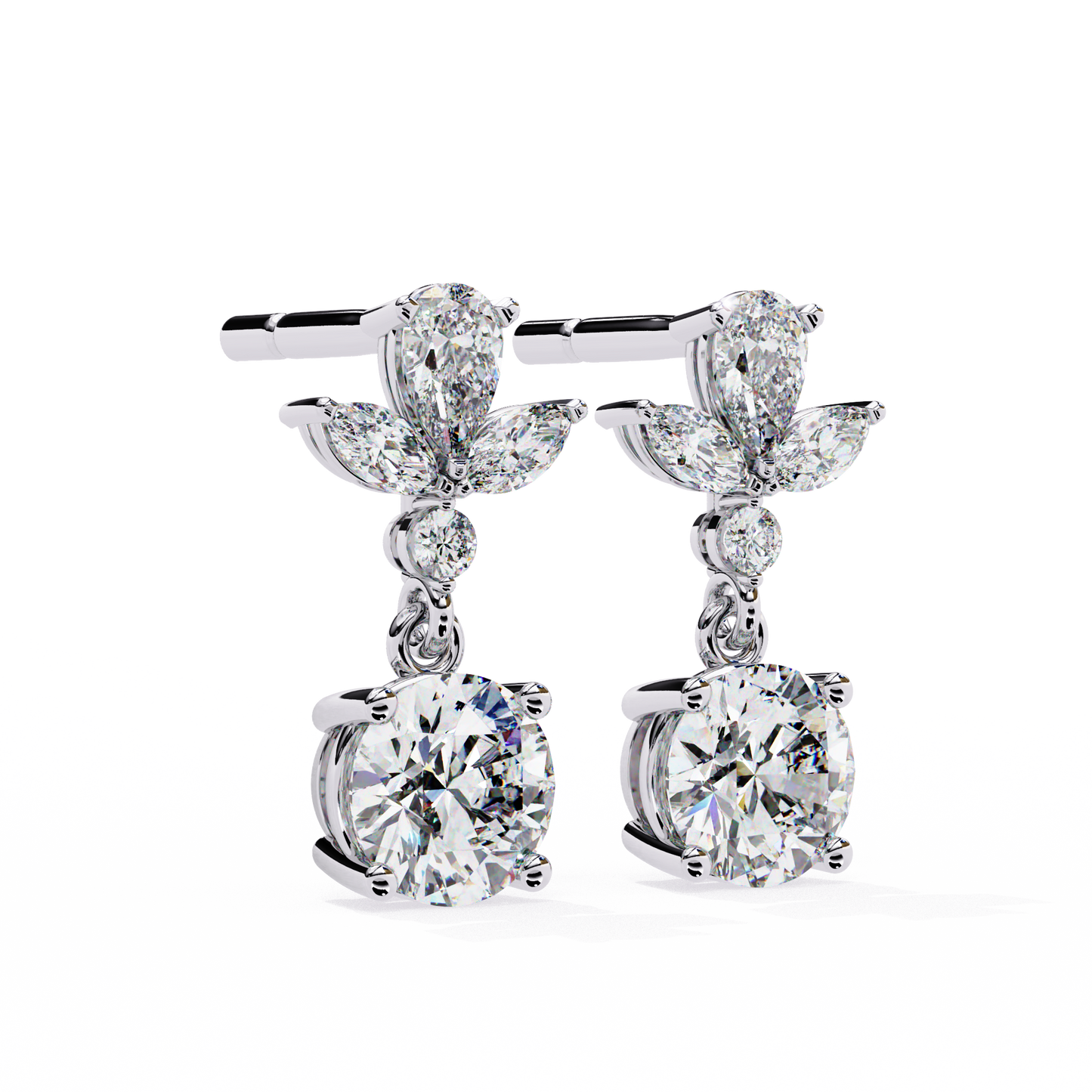 Eternal Drop Solitaire Earrings