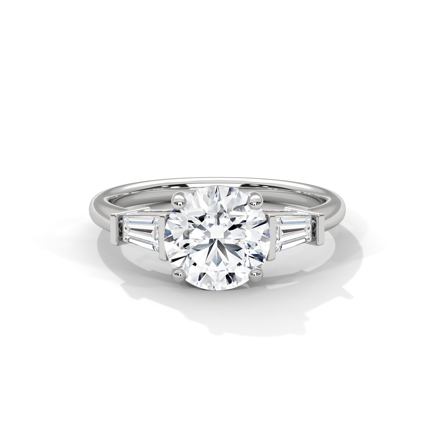Splender Baguette Three-Stone Diamond Ring