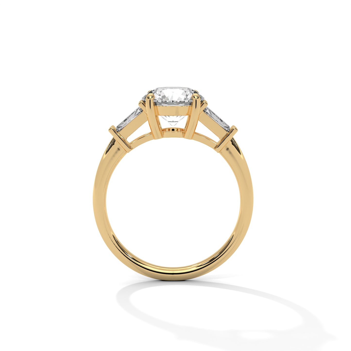 Splender Baguette Three-Stone Diamond Ring
