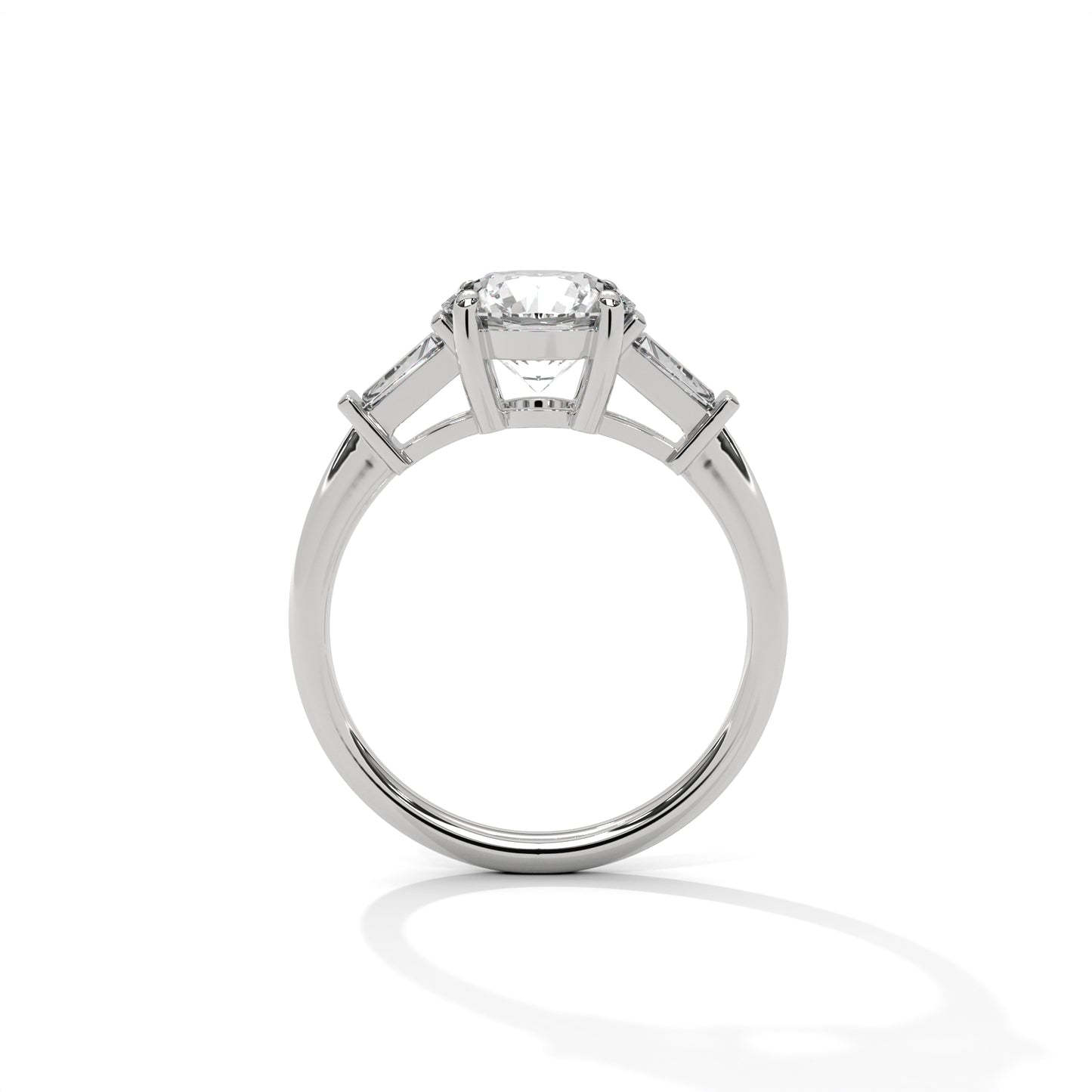Splender Baguette Three-Stone Diamond Ring