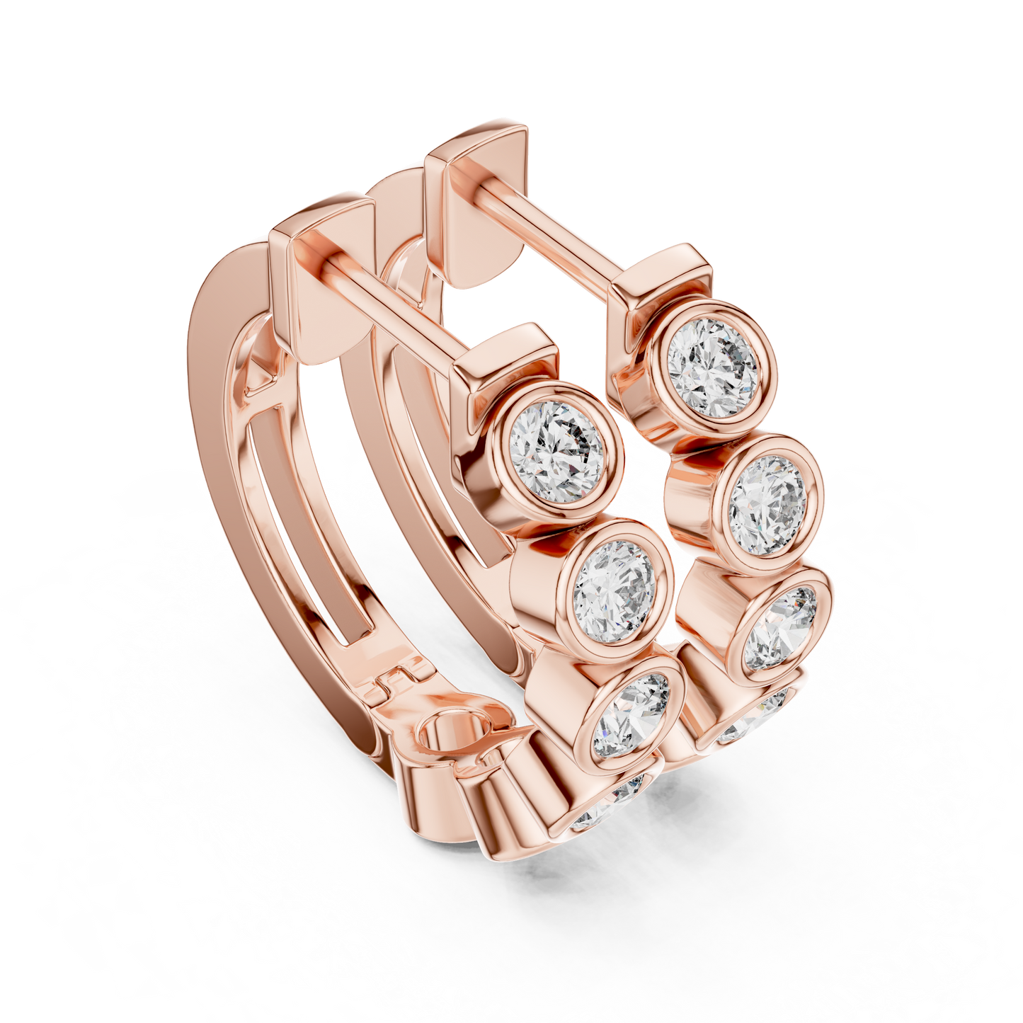 Glow Ringlets Diamond Earrings