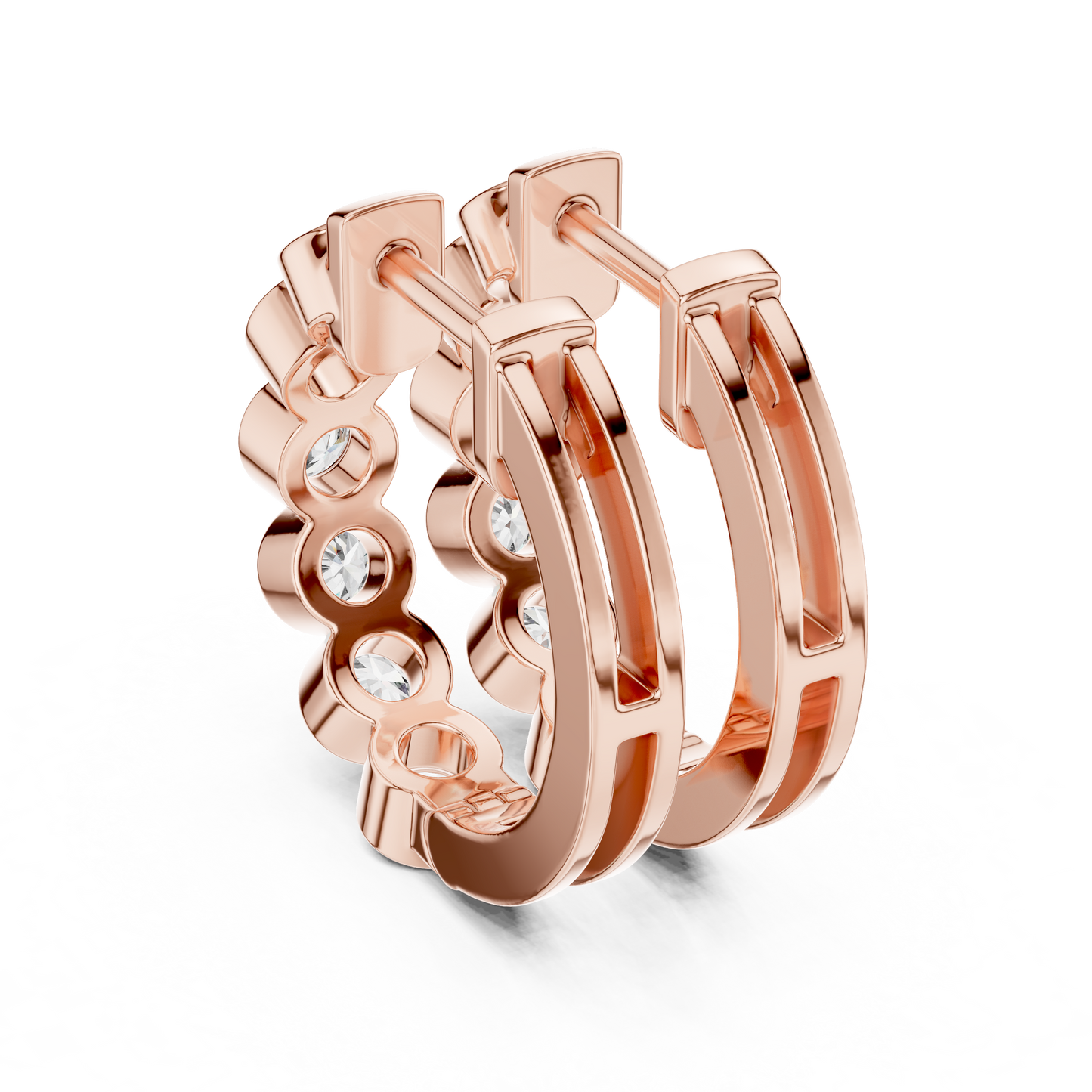 Glow Ringlets Diamond Earrings
