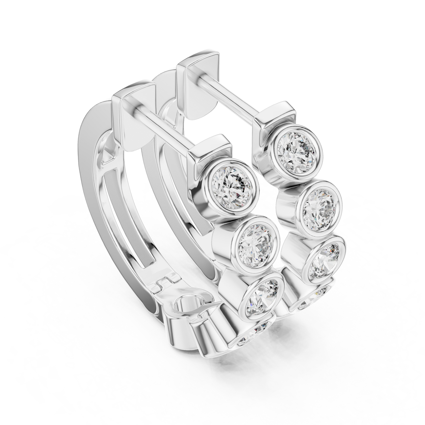 Glow Ringlets Diamond Earrings