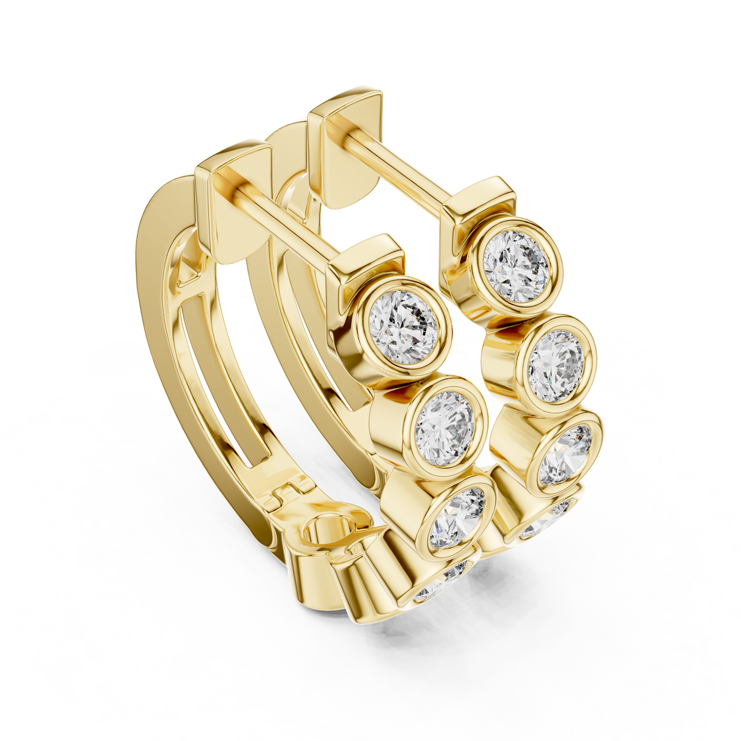 Glow Ringlets Diamond Earrings