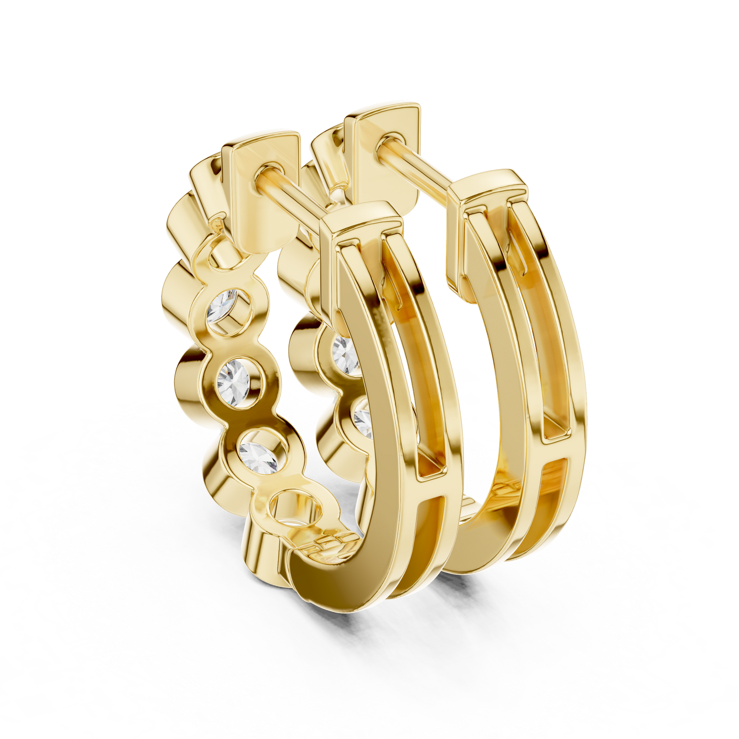 Glow Ringlets Diamond Earrings