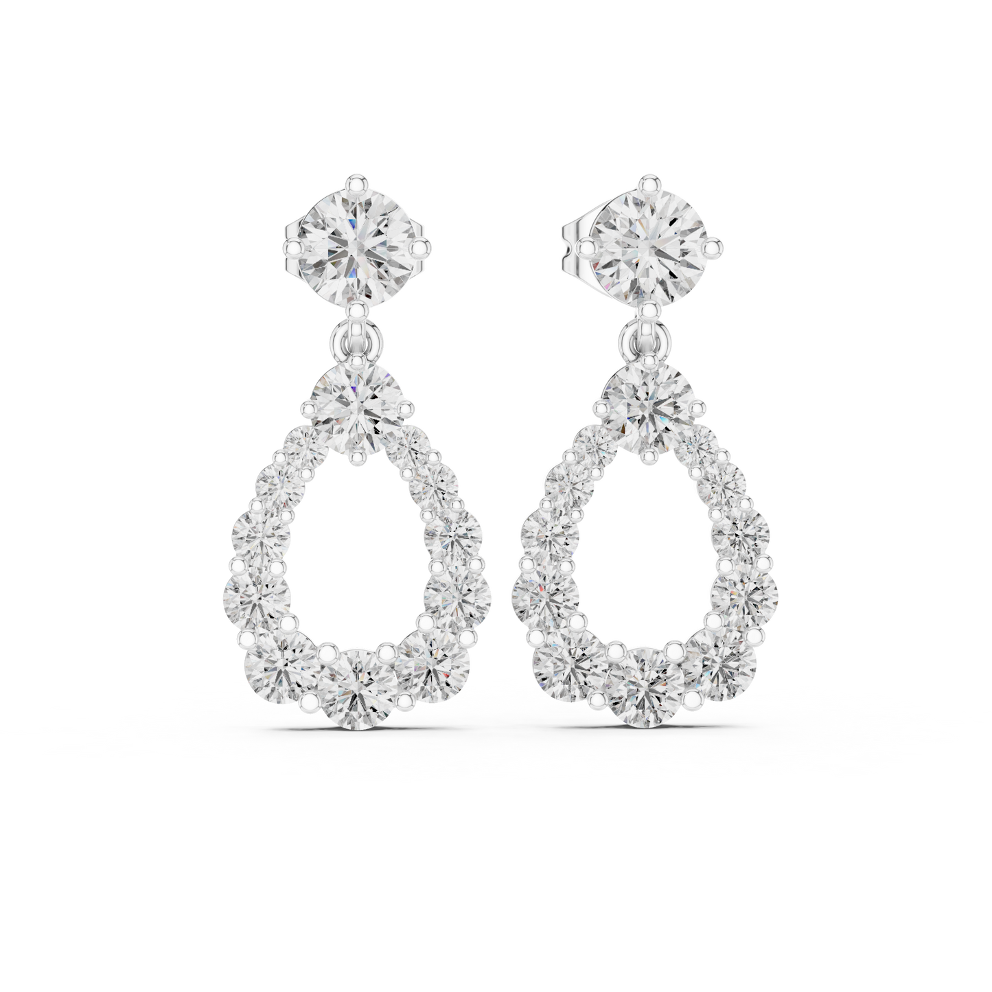 Aurielle Halo - The Circle of Light Diamond Earrings