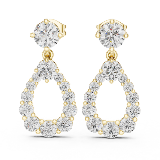 Aurielle Halo - The Circle of Light Diamond Earrings