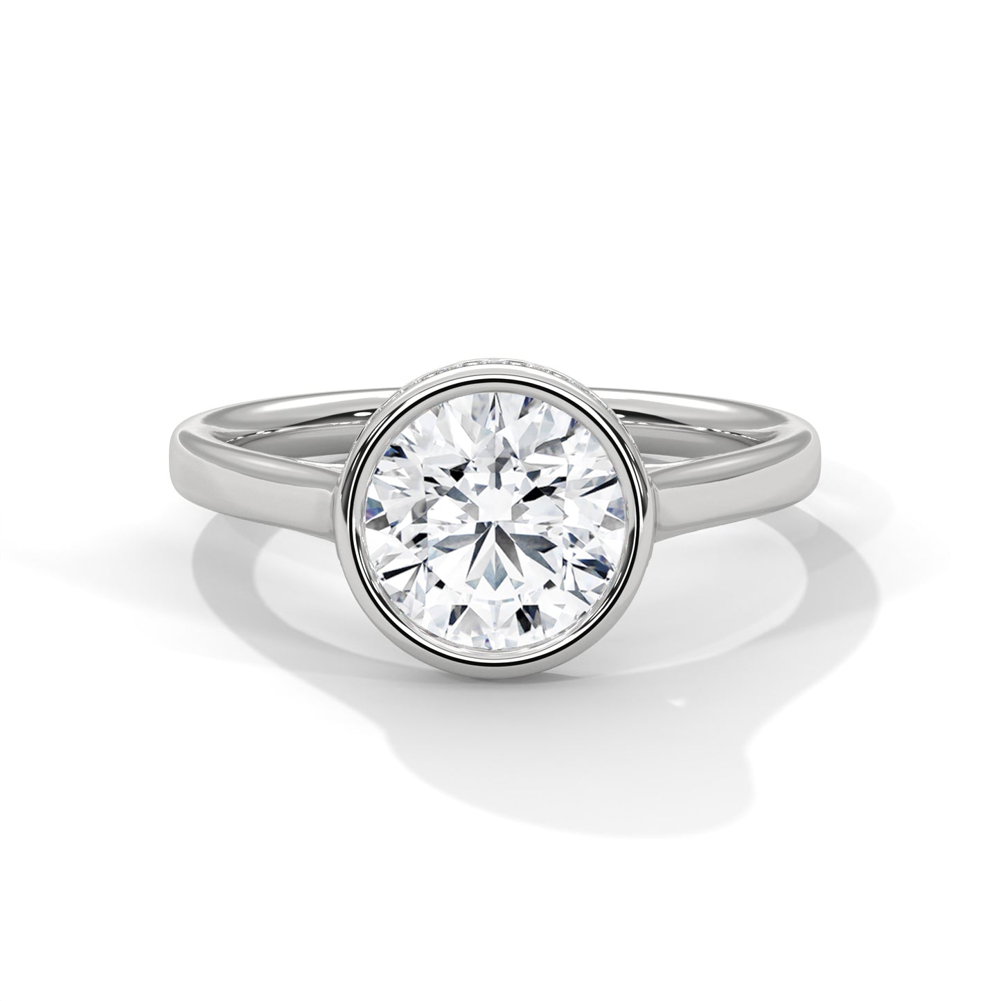 Prismatic Echo Round Diamond Ring