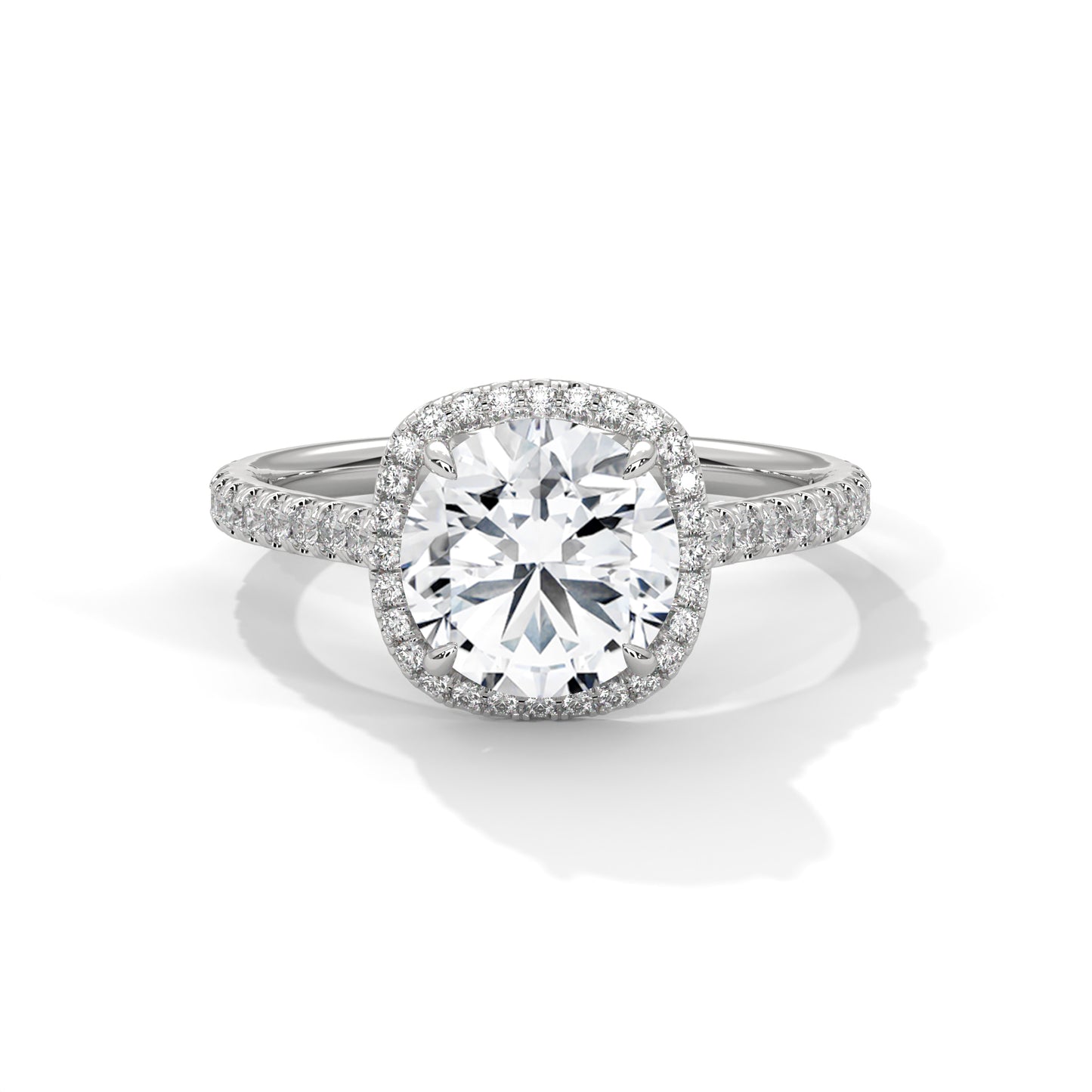 Whispering Pearl Solitaire Ring