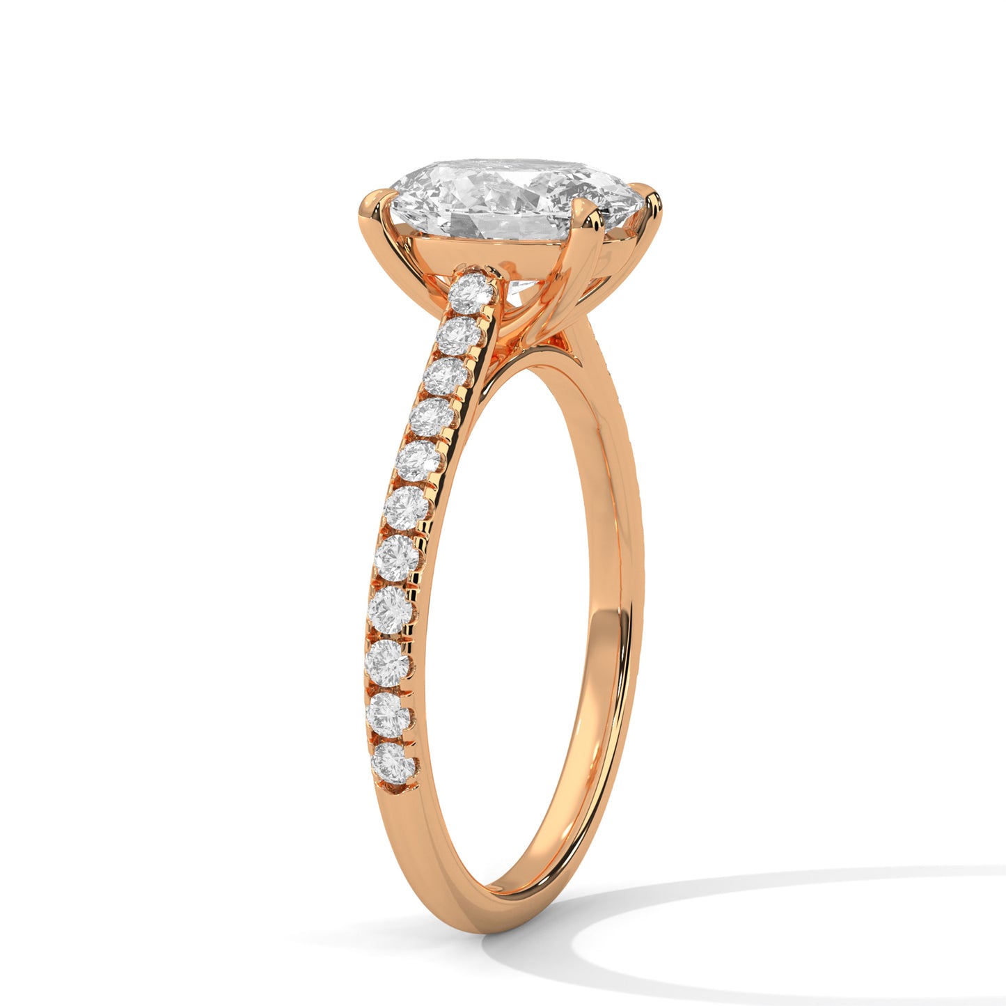 Bold Brilliance Oval-Cut Diamond Ring – Timeless Elegance