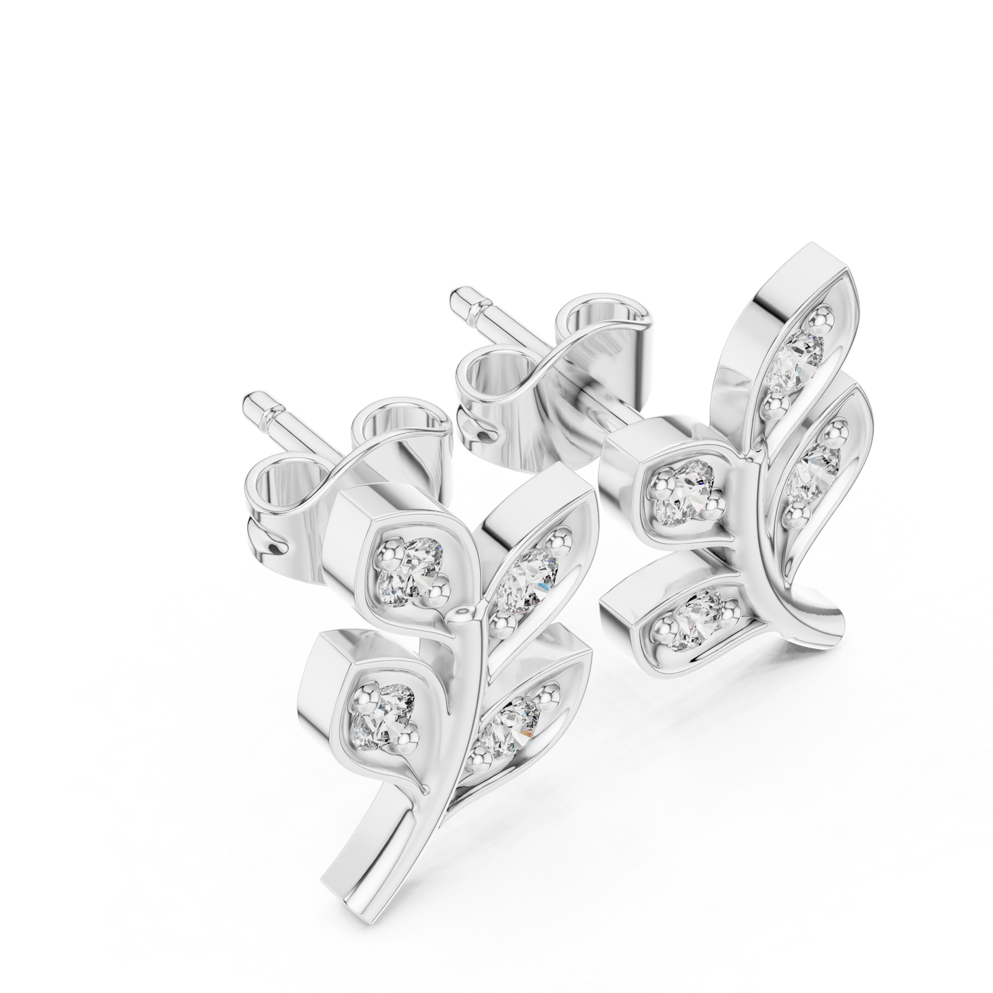 Flora Glint Diamond Earrings