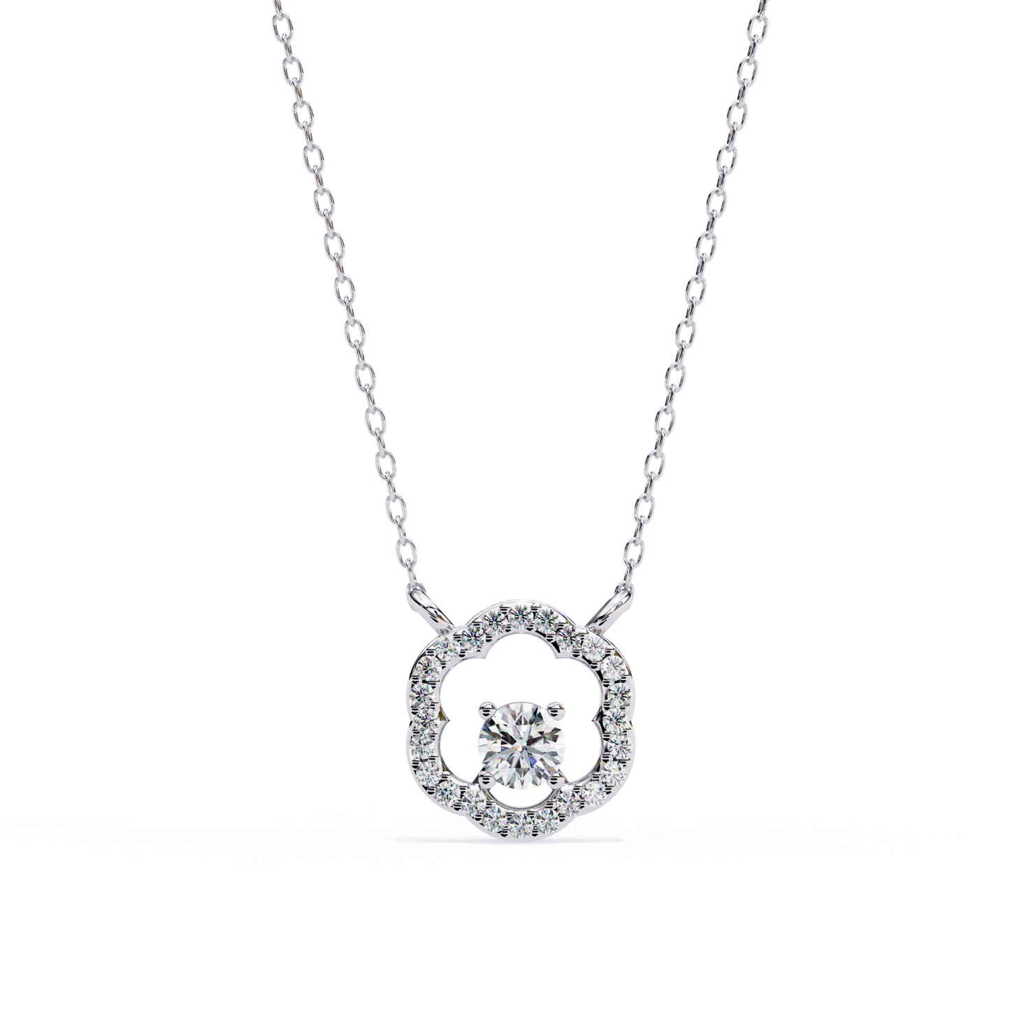 Lucinda Floret Diamond Pendant
