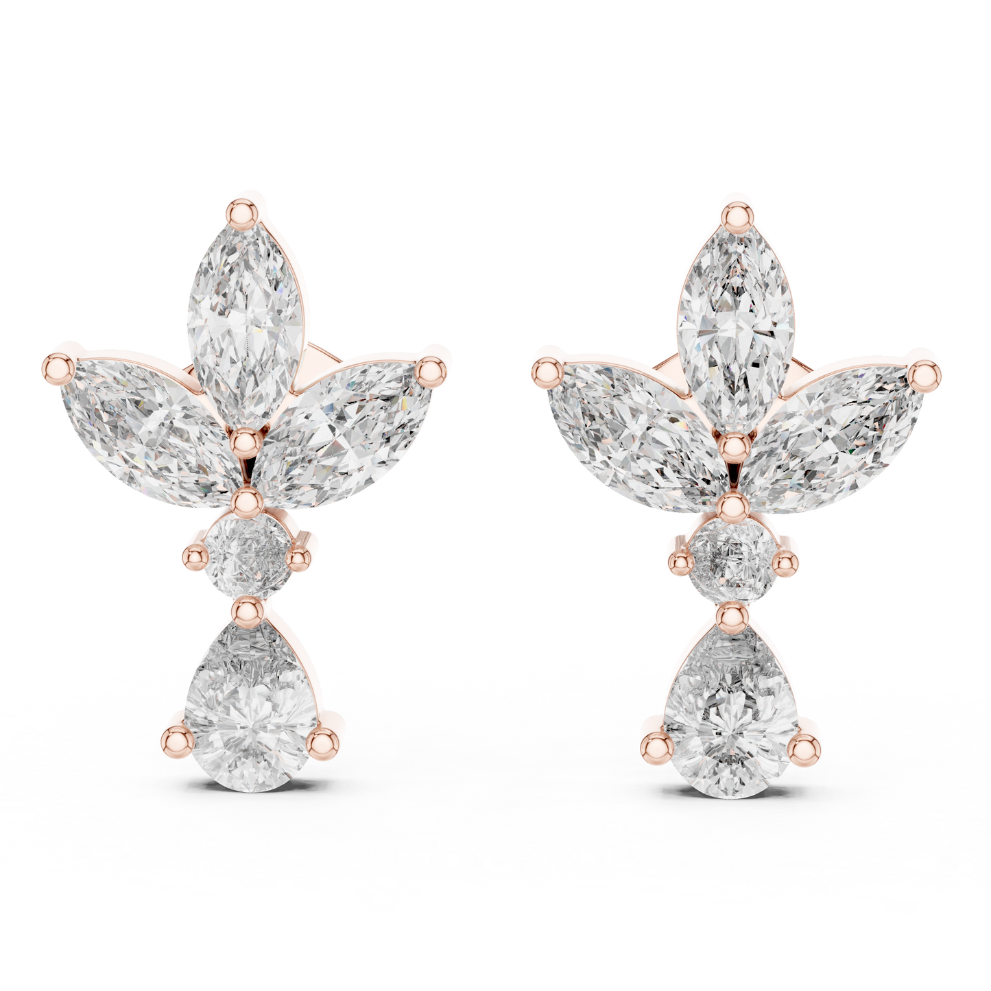 Petal Dusk Diamond Earrings
