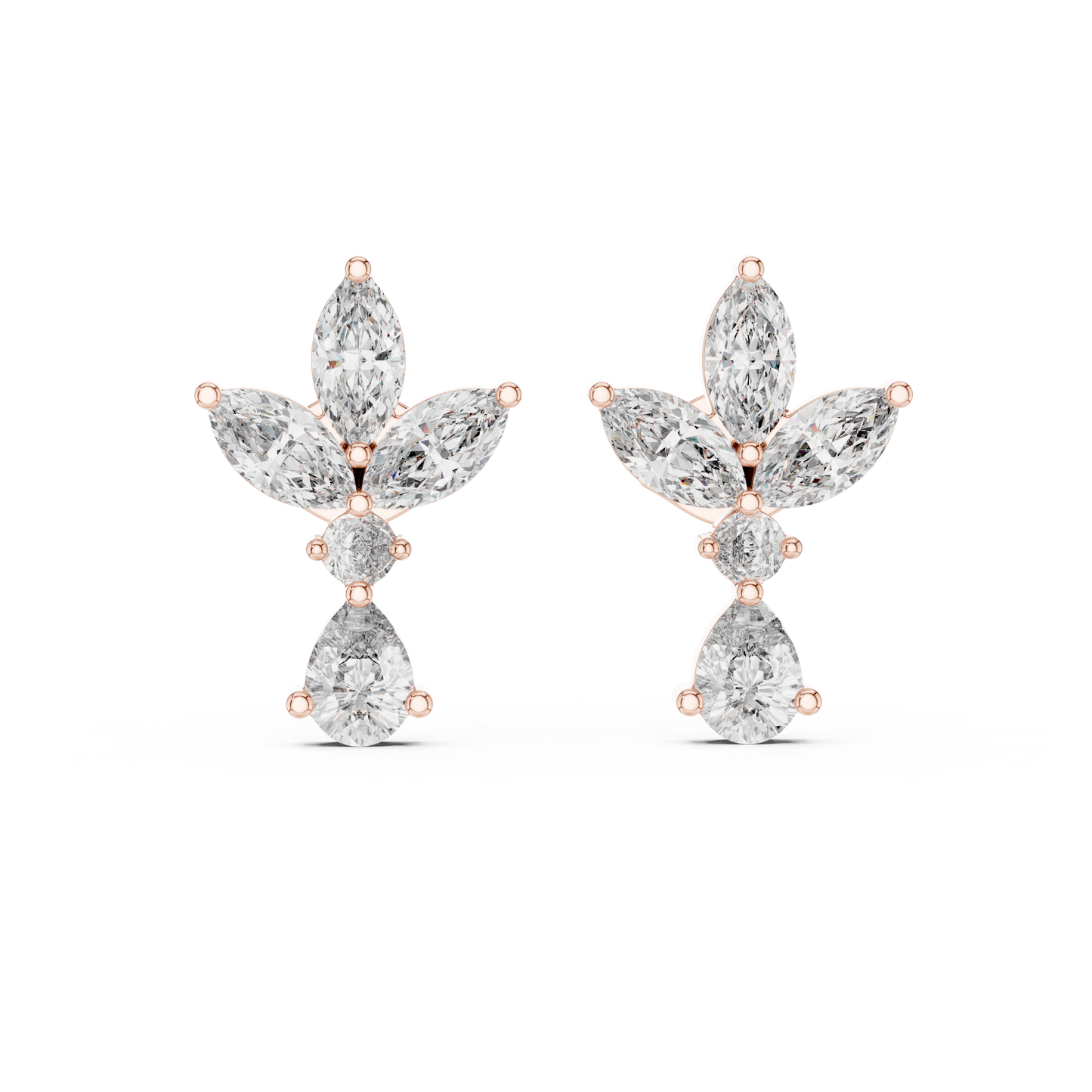 Petal Dusk Diamond Earrings