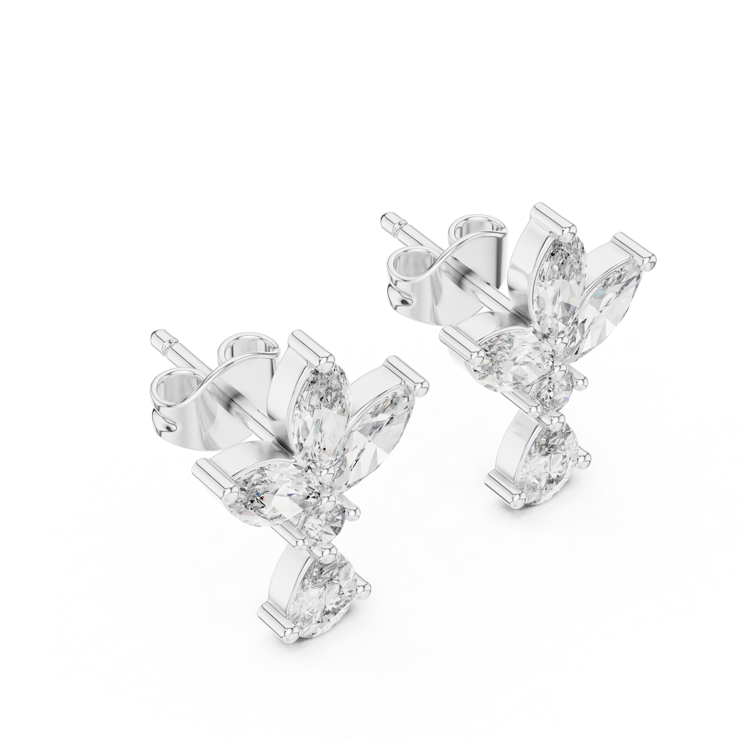 Petal Dusk Diamond Earrings