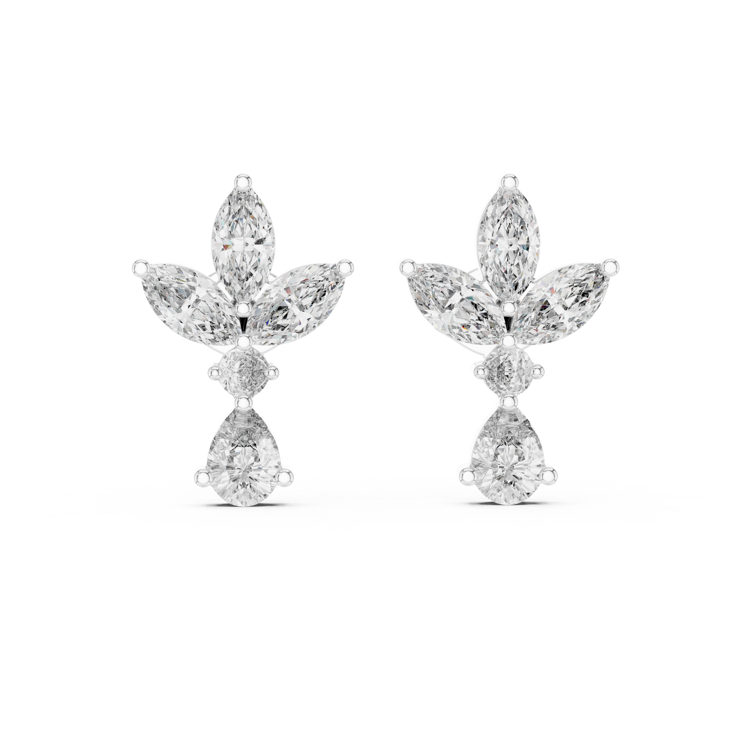 Petal Dusk Diamond Earrings
