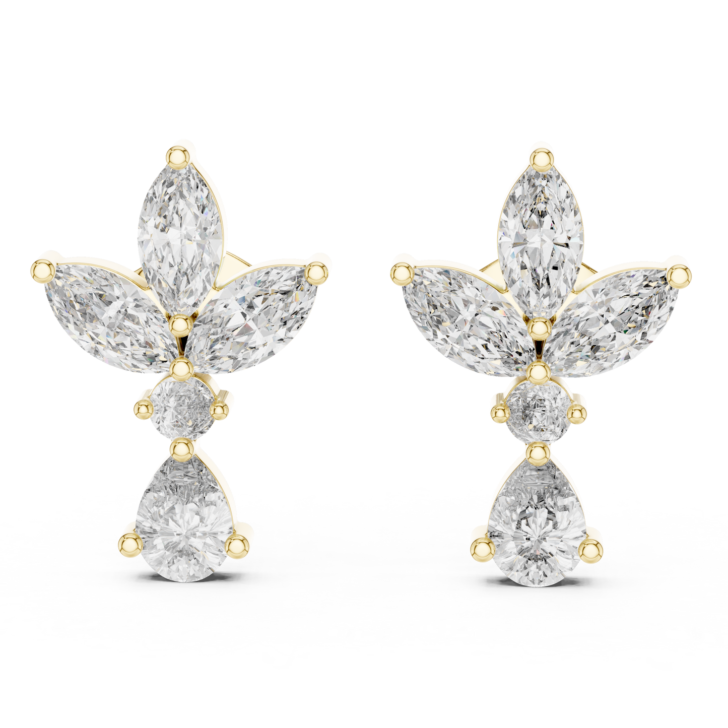 Petal Dusk Diamond Earrings
