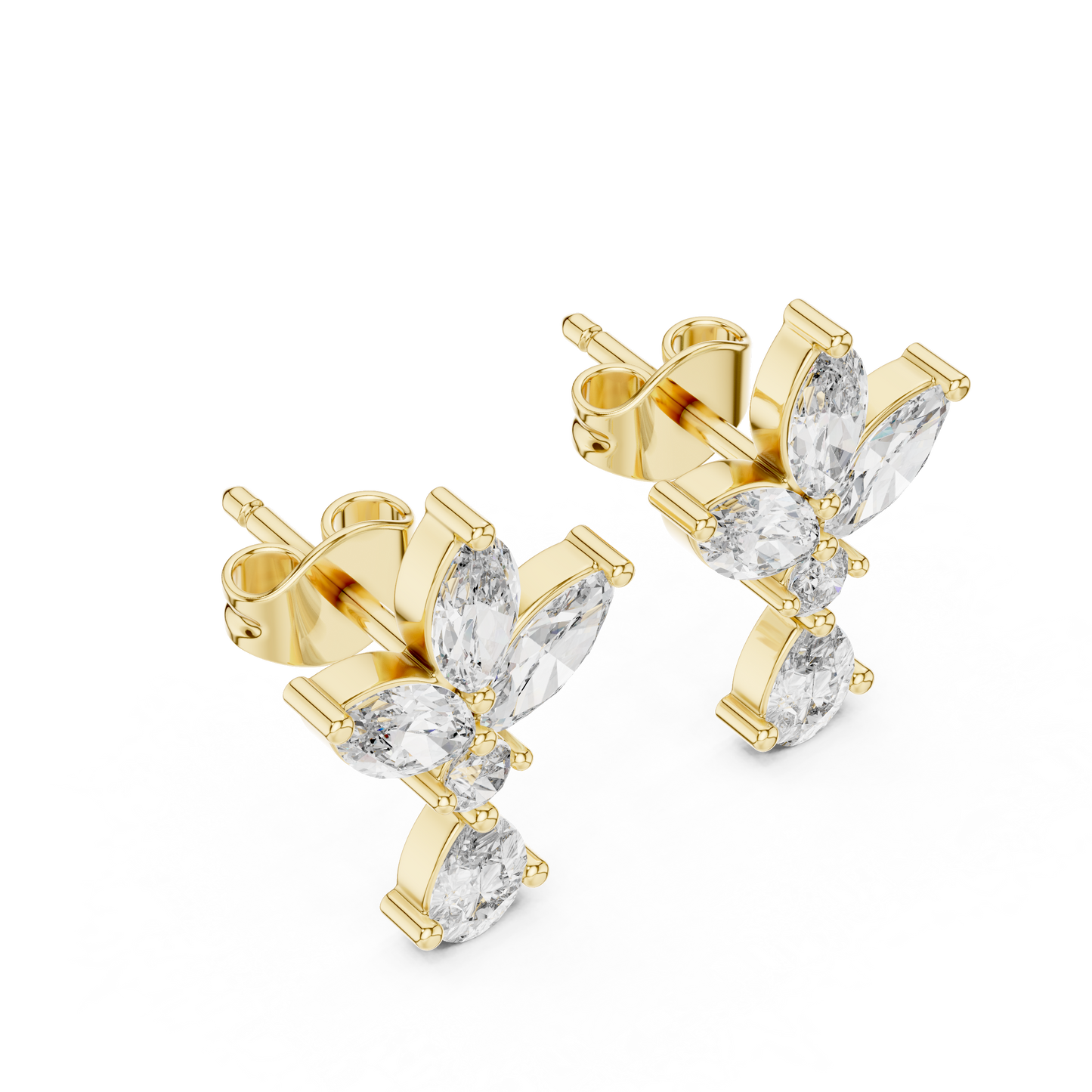Petal Dusk Diamond Earrings
