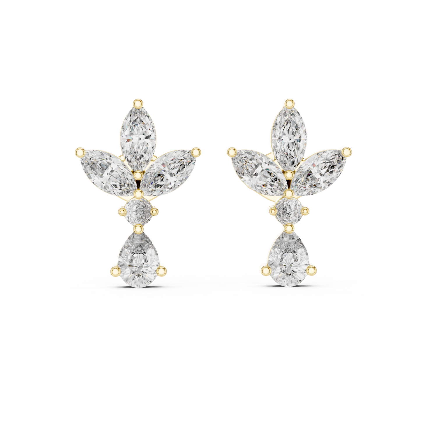 Petal Dusk Diamond Earrings