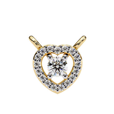 Evelisse Twirl Heart Shaped Diamond Pendant