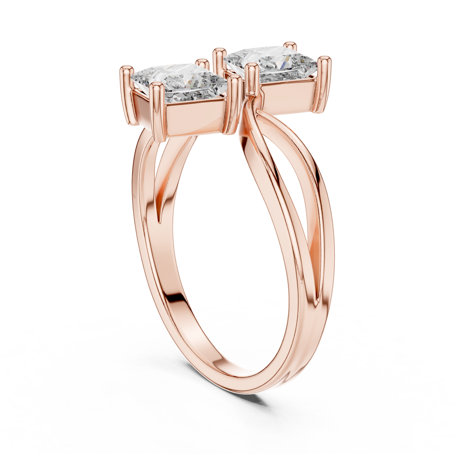 Duoré Dual Solitaire Ring