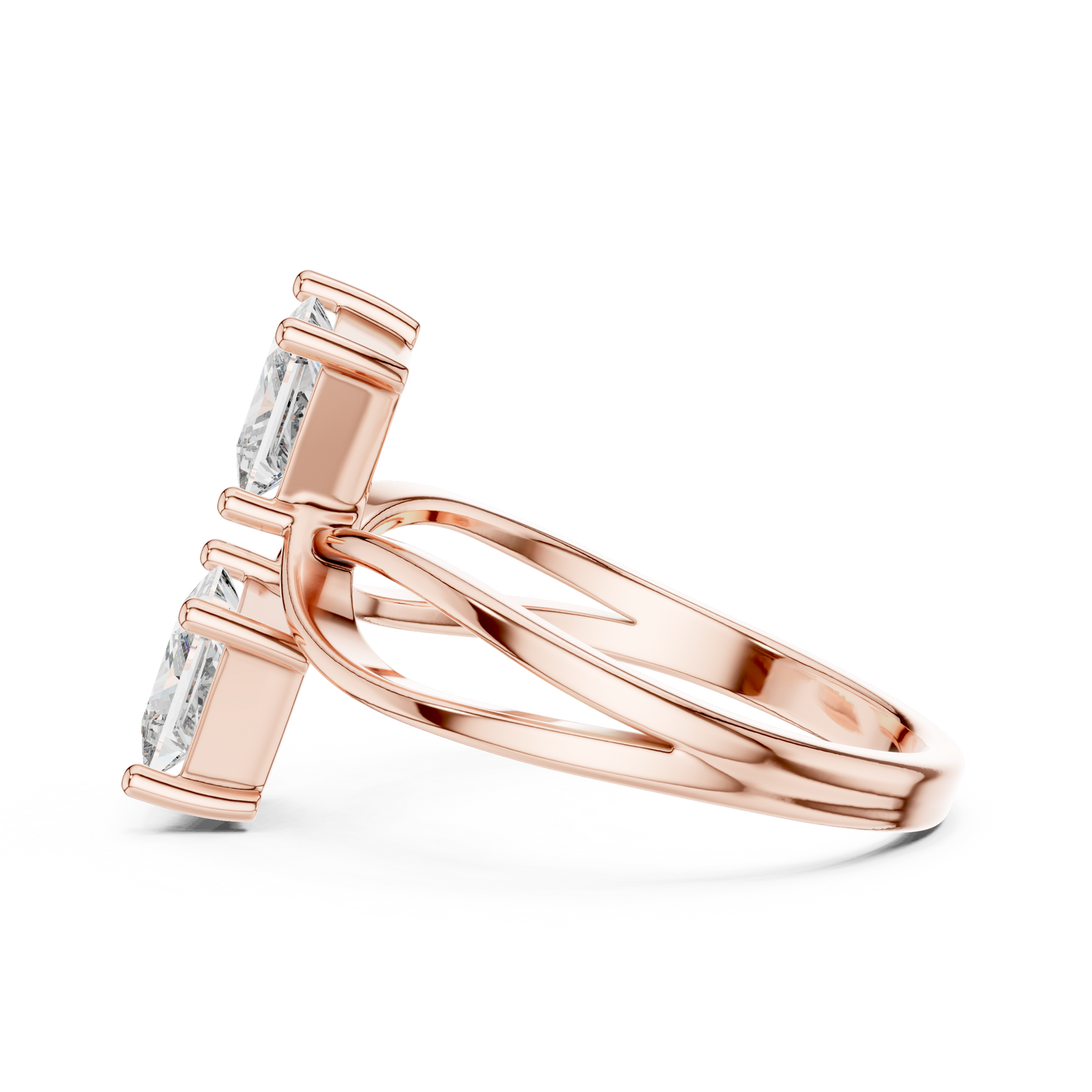 Duoré Dual Solitaire Ring