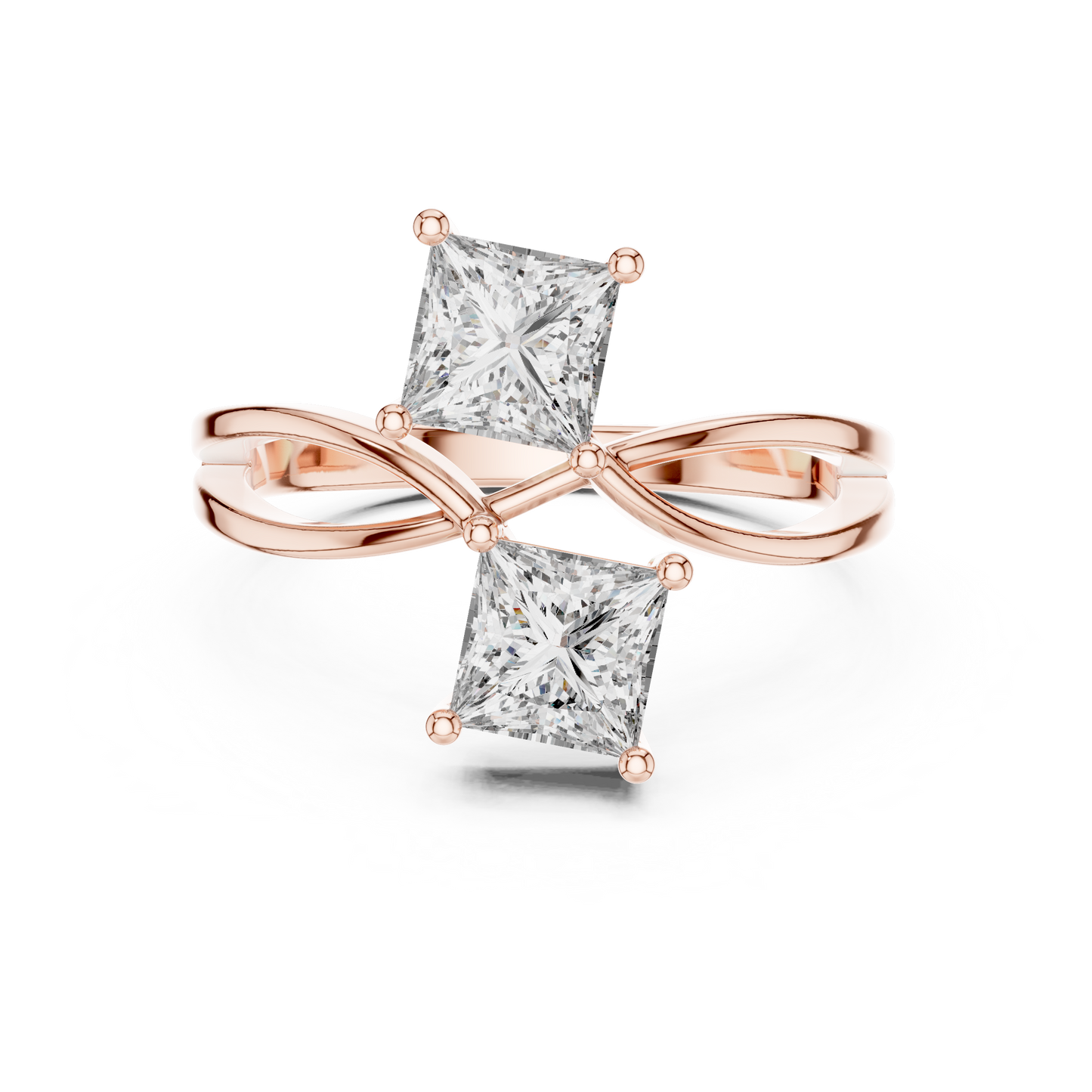 Duoré Dual Solitaire Ring