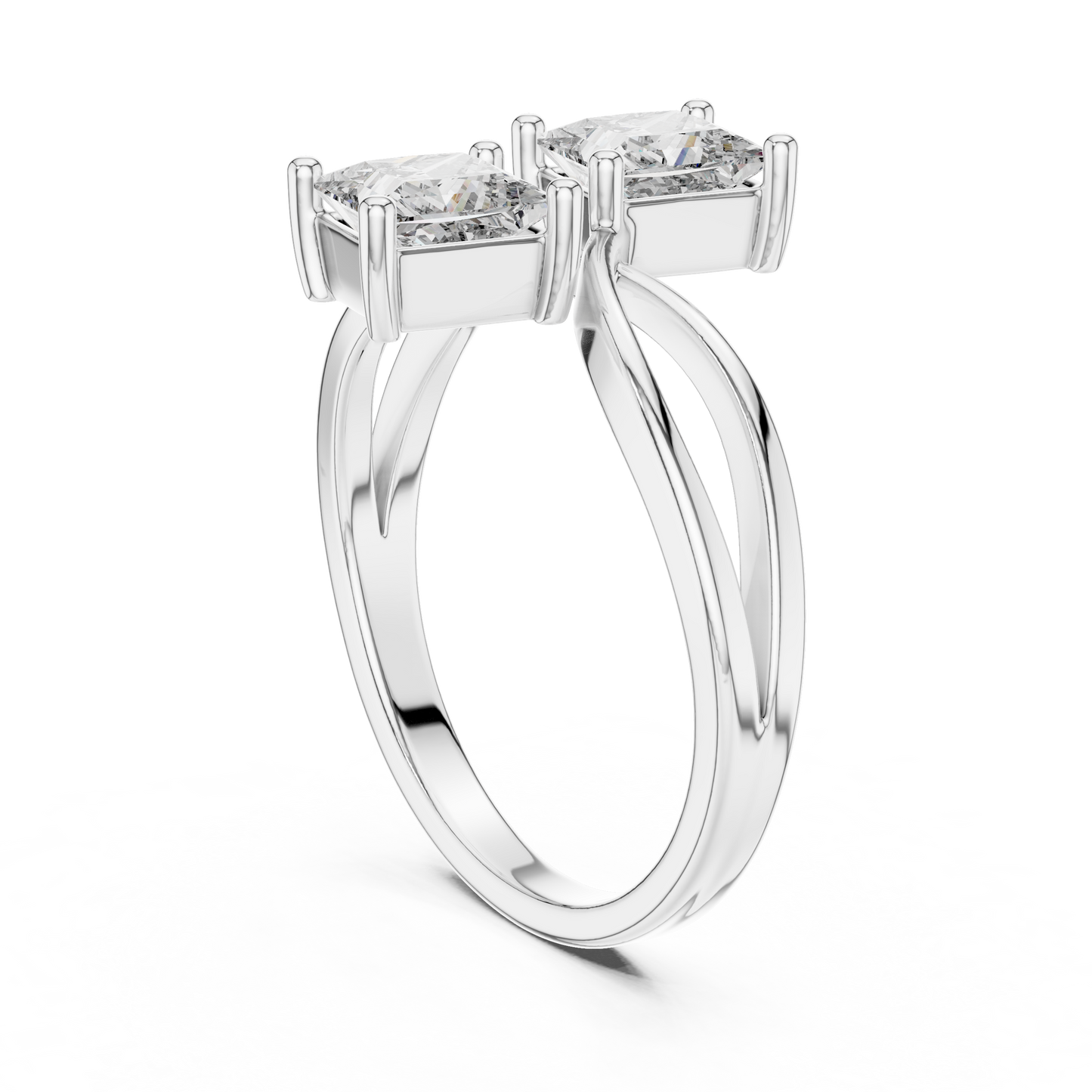 Duoré Dual Solitaire Ring