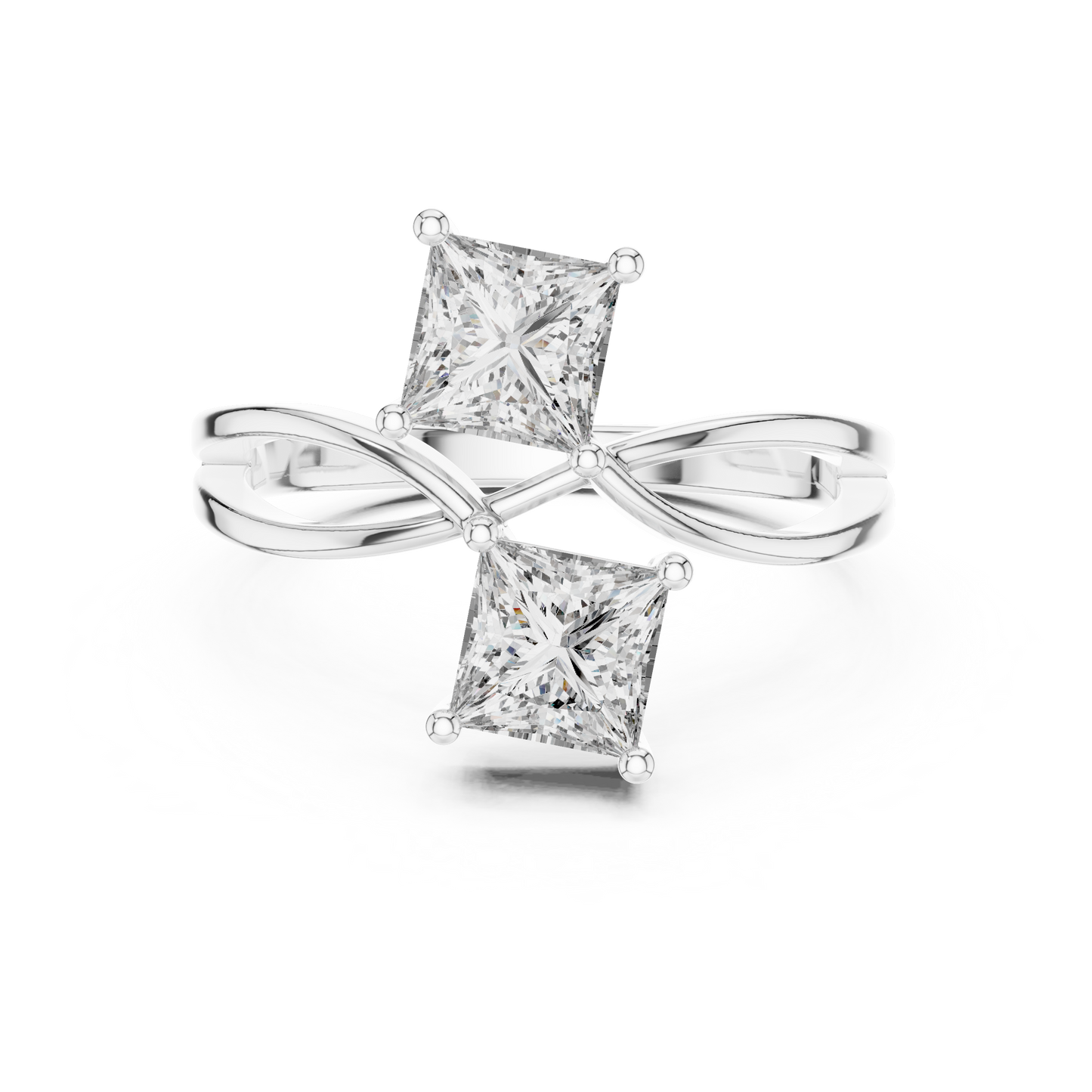 Duoré Dual Solitaire Ring