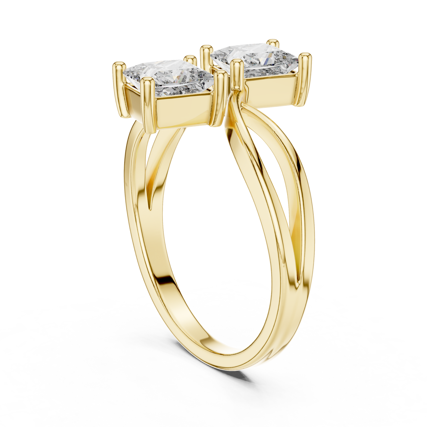 Duoré Dual Solitaire Ring