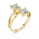Duoré Dual Solitaire Ring