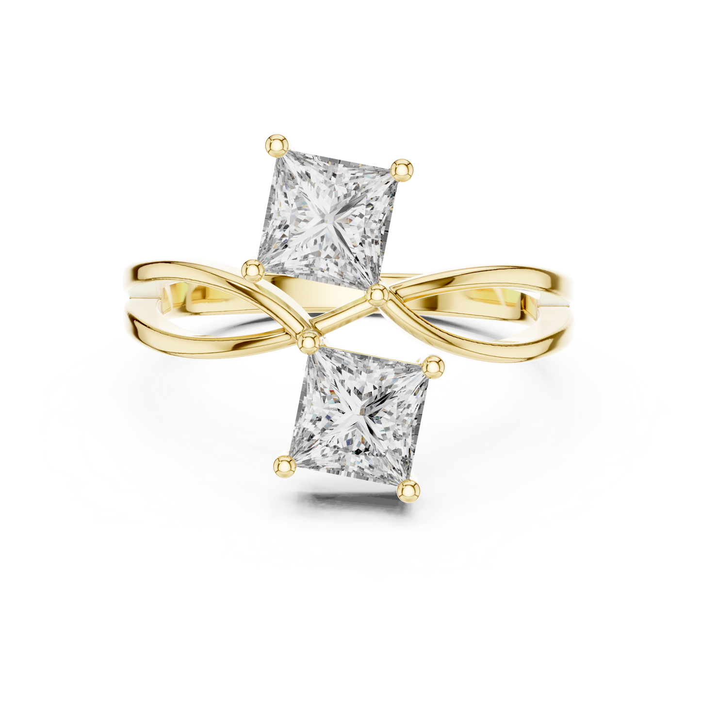 Duoré Dual Solitaire Ring