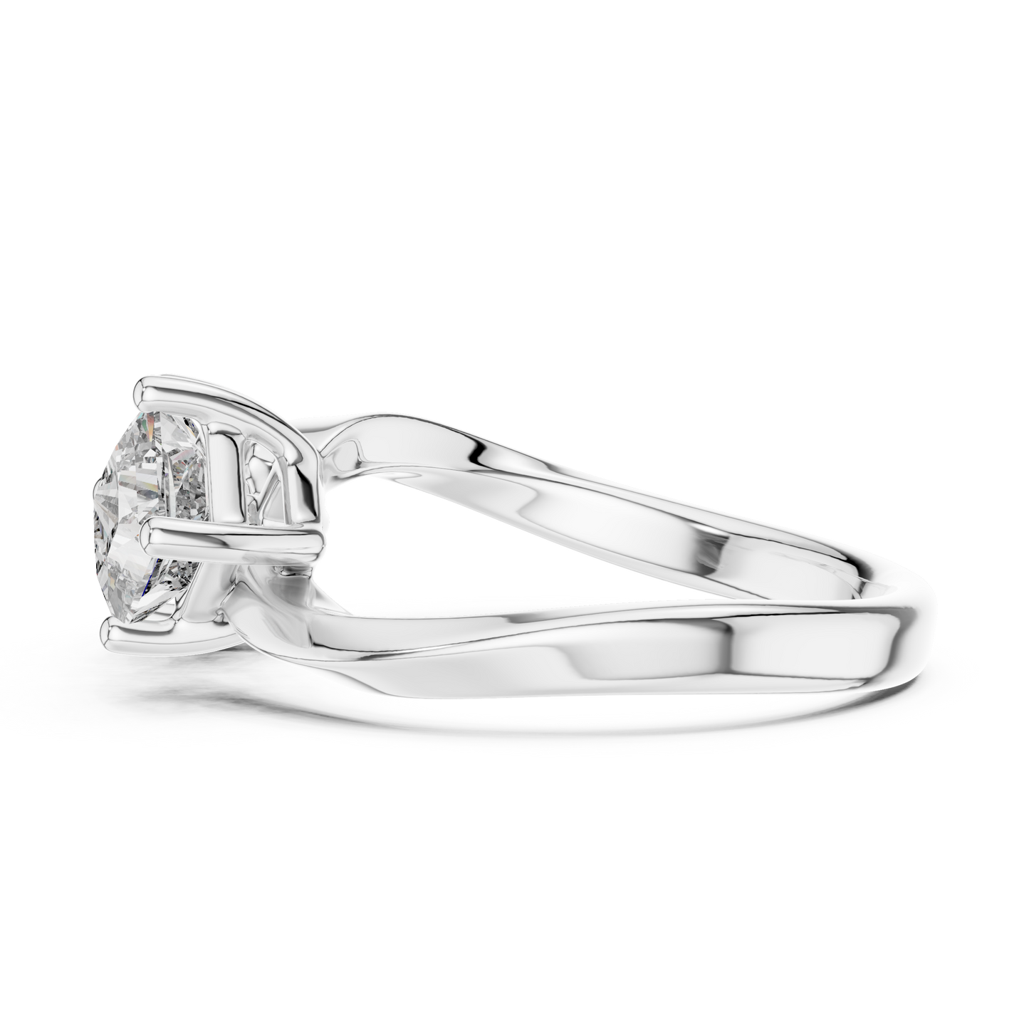 Entrelacé Dual Solitaire Ring
