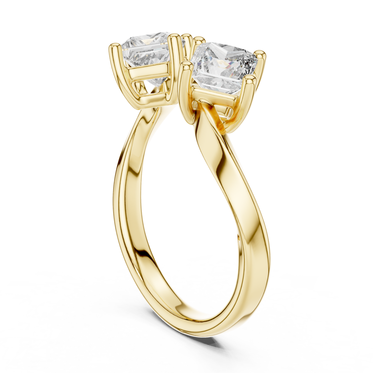 Entrelacé Dual Solitaire Ring