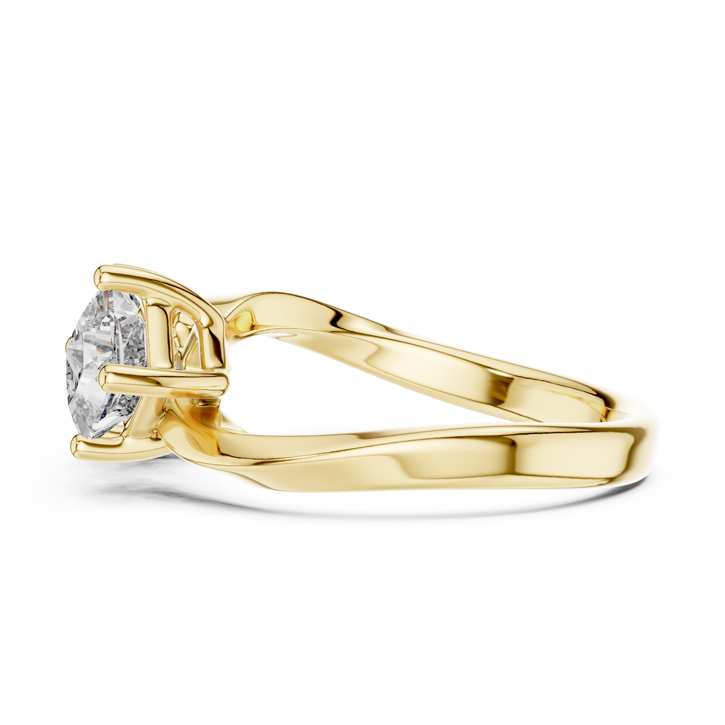 Entrelacé Dual Solitaire Ring