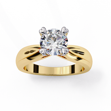 Amora D’Elise Round Solitaire Ring