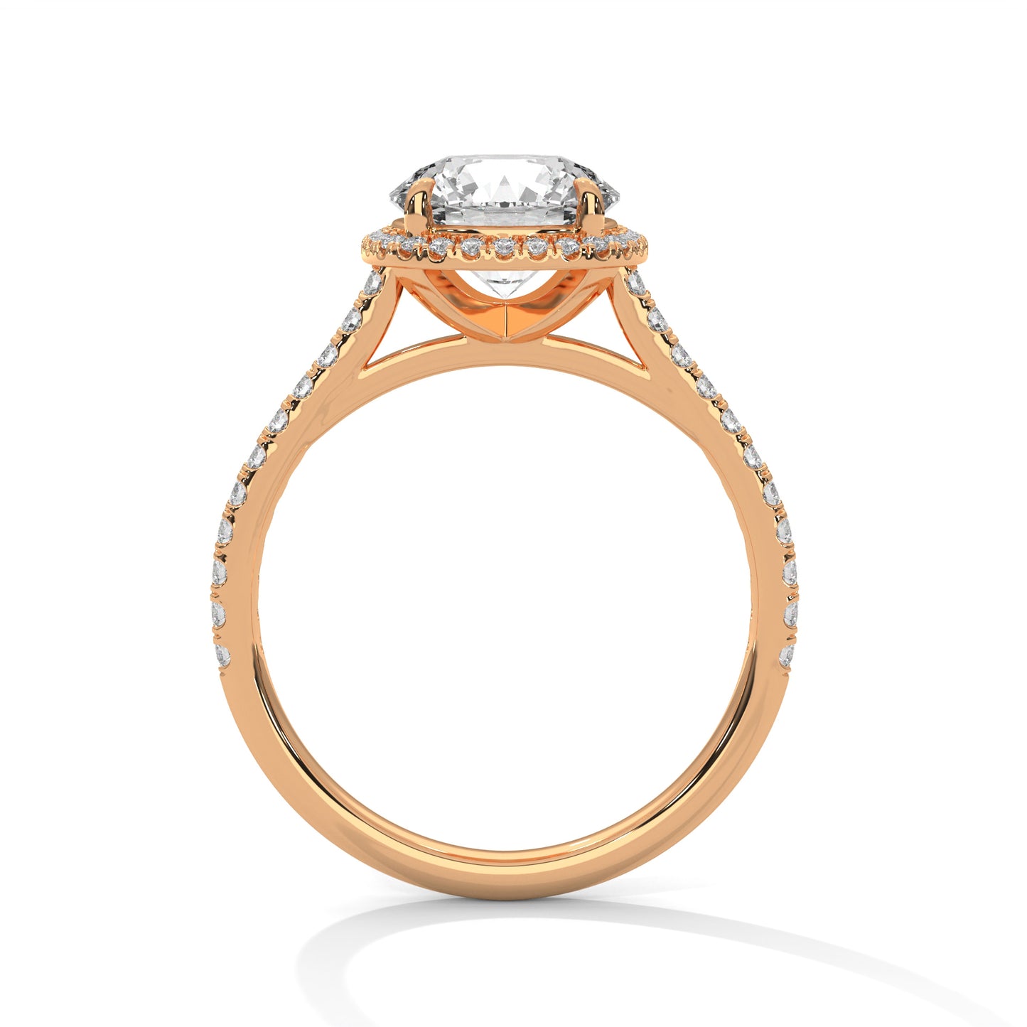 Whispering Pearl Solitaire Ring