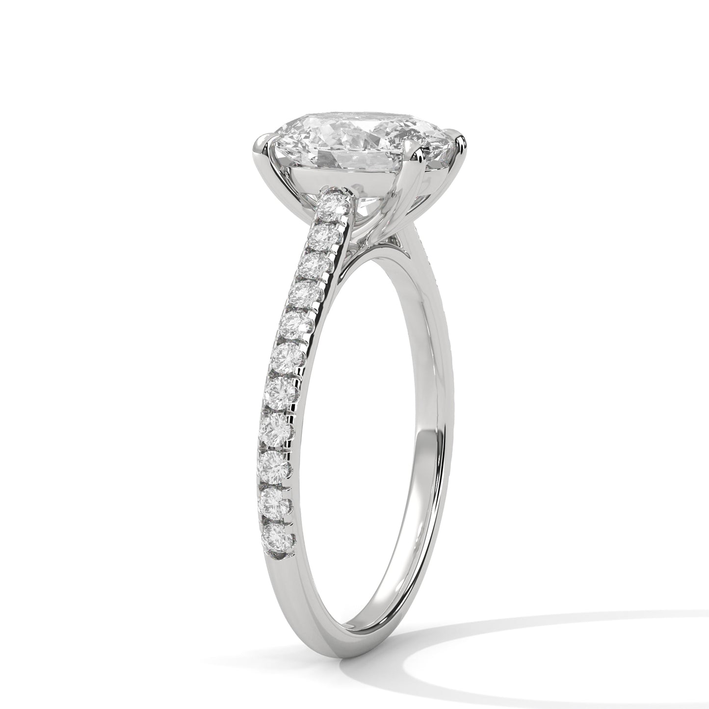 Bold Brilliance Oval-Cut Diamond Ring – Timeless Elegance