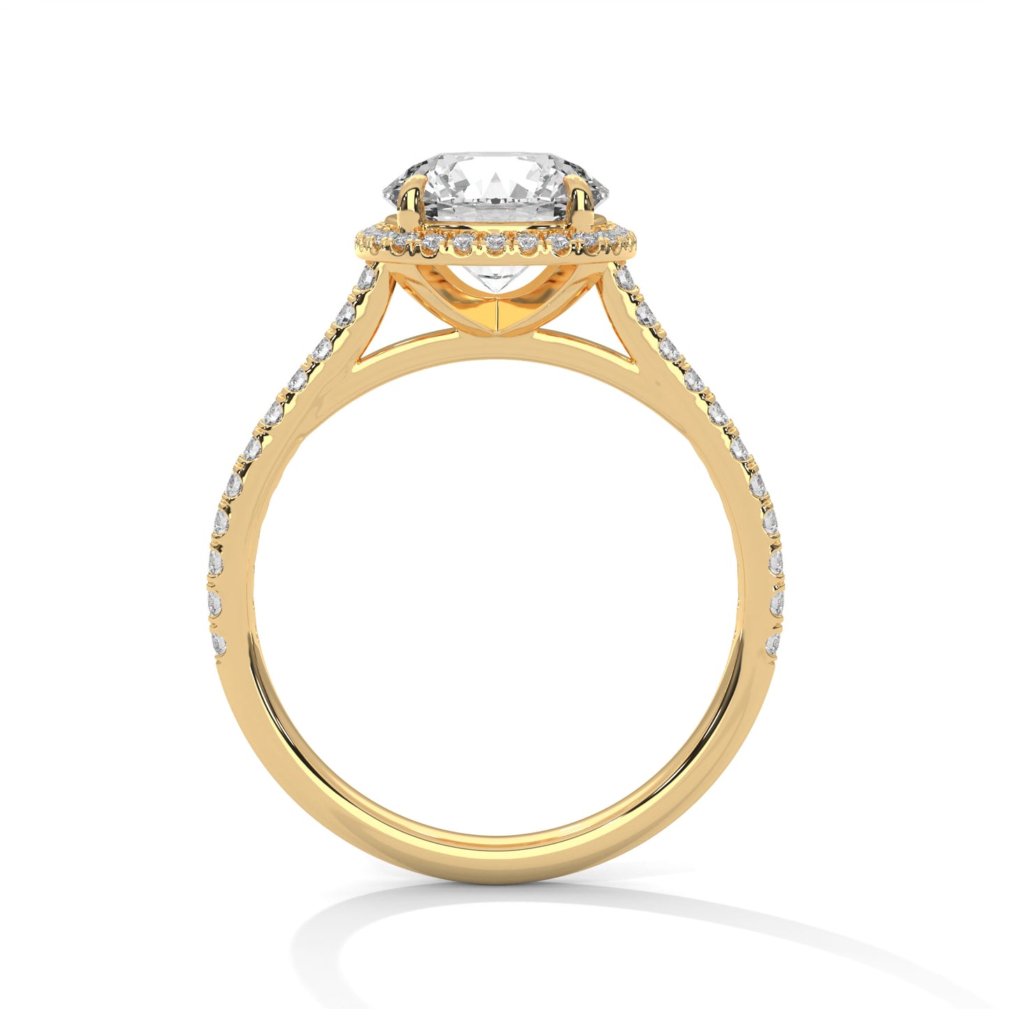 Whispering Pearl Solitaire Ring